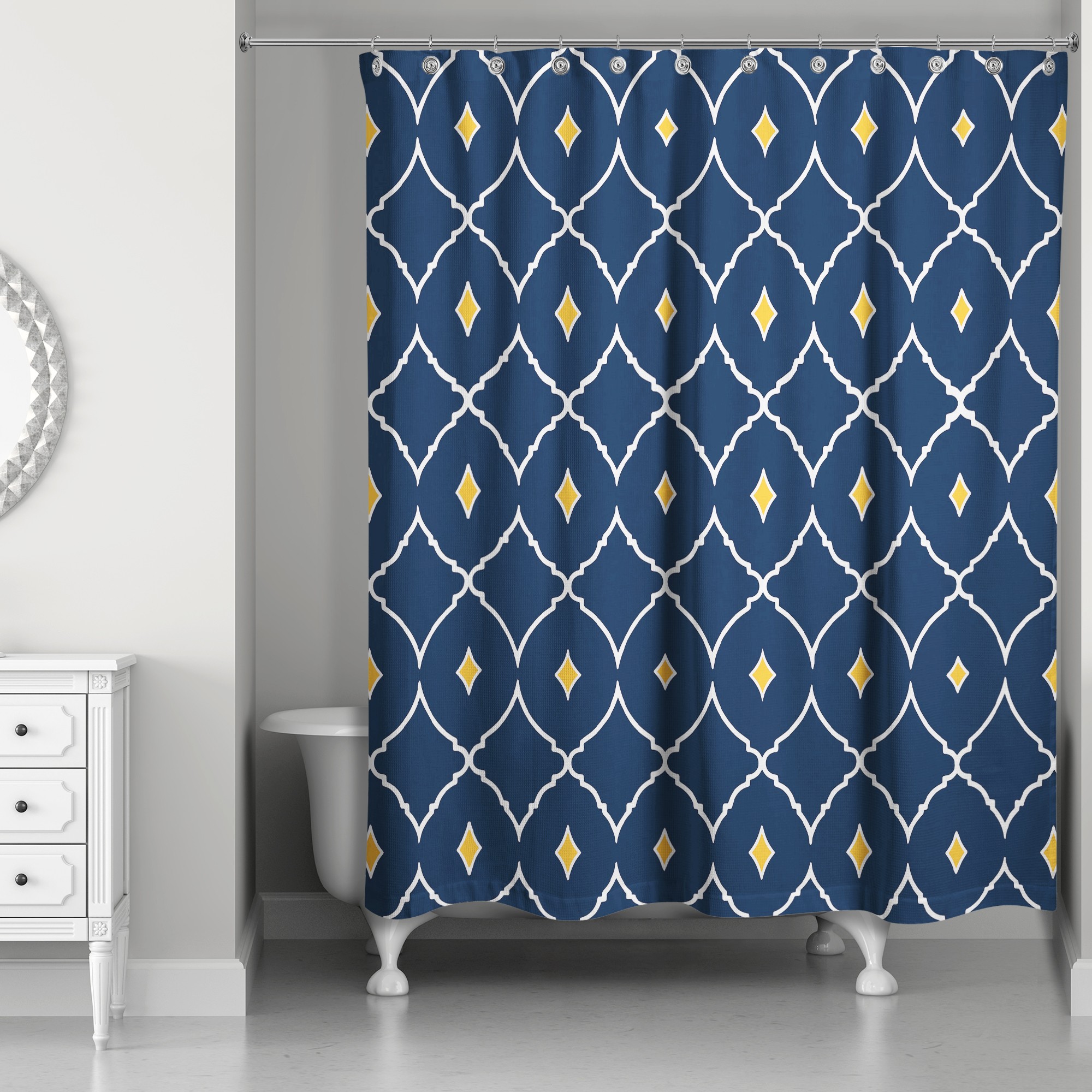Diamond Shower Curtain