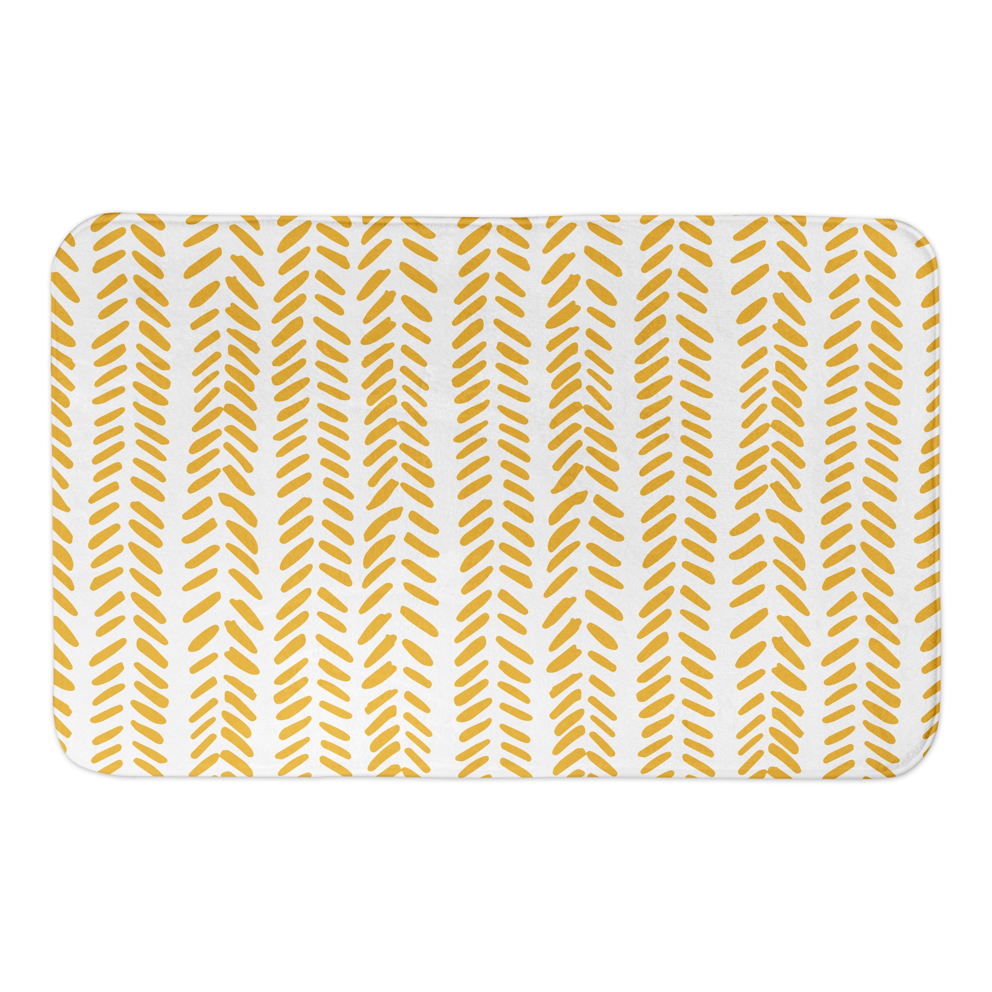 Modern Herringbone Bath Mat