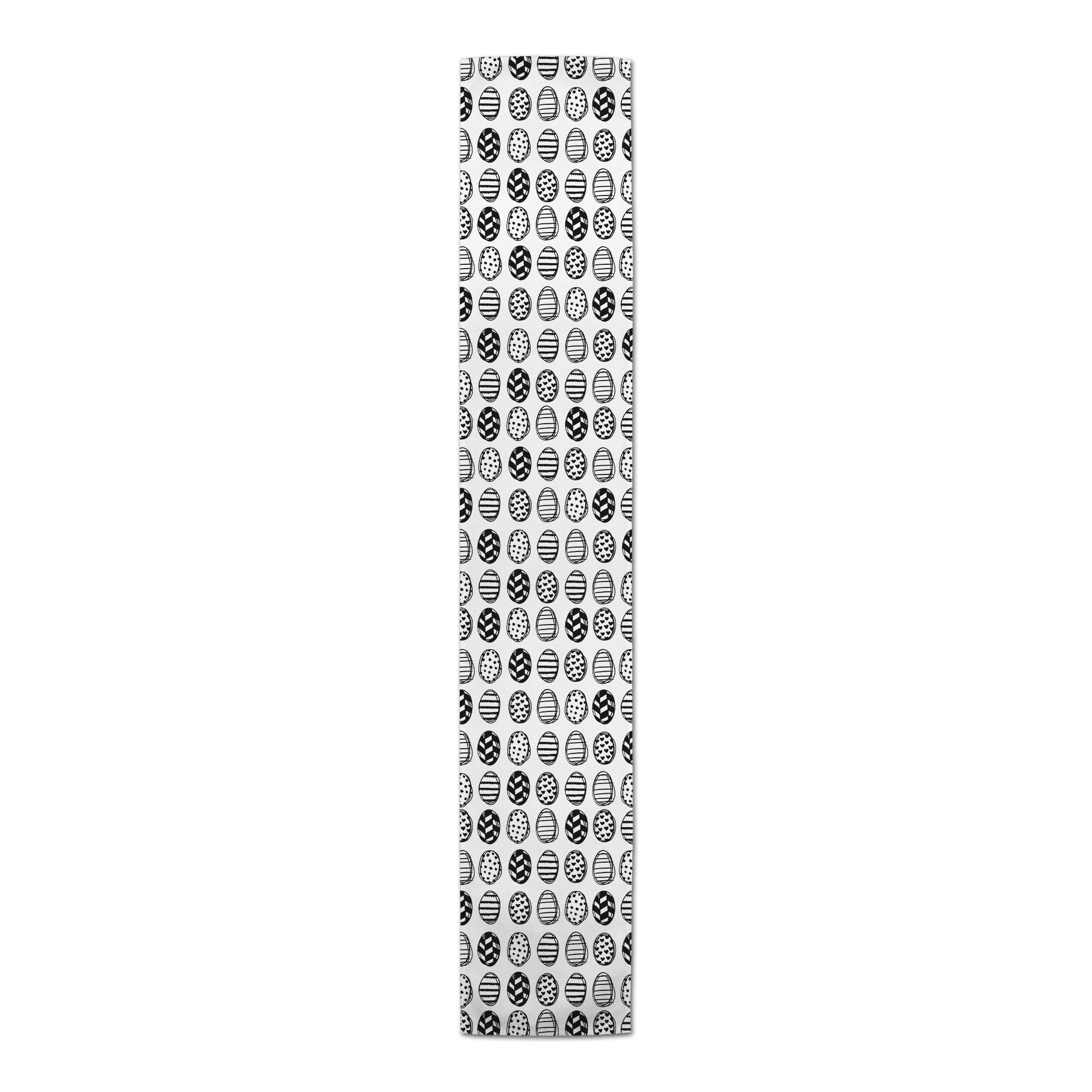 Black and White Egg Pattern Runner