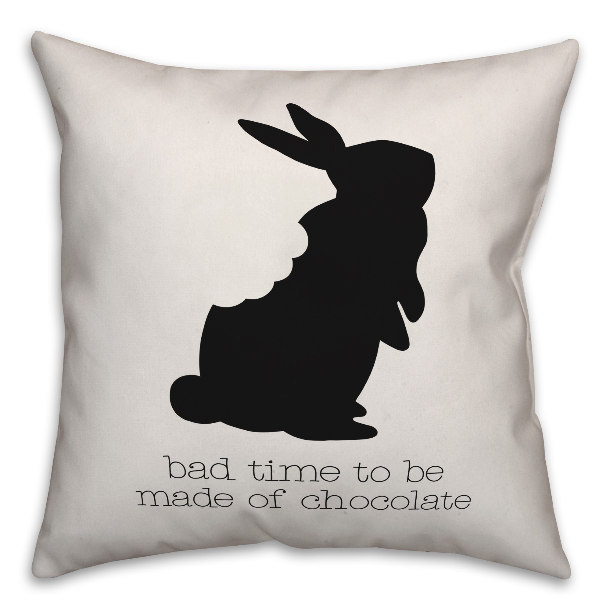 Chocolate Bunny Pillow