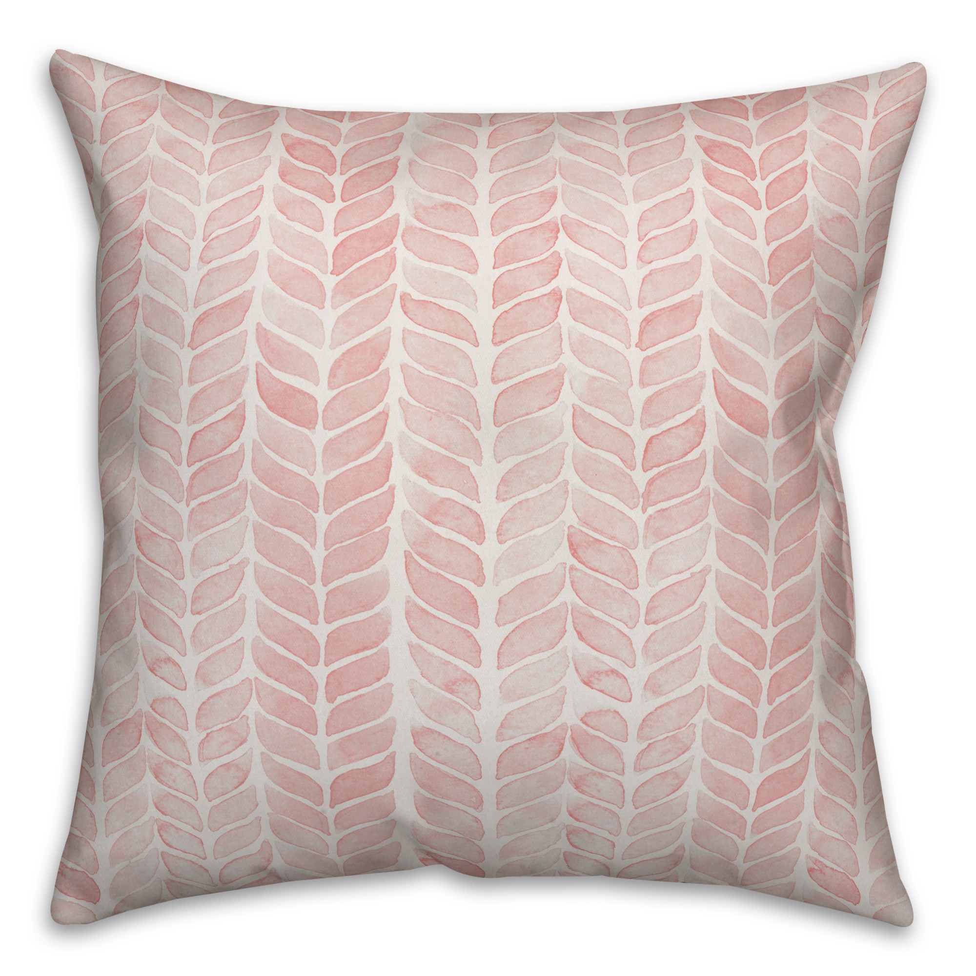 Watercolor Herringbone Pillow