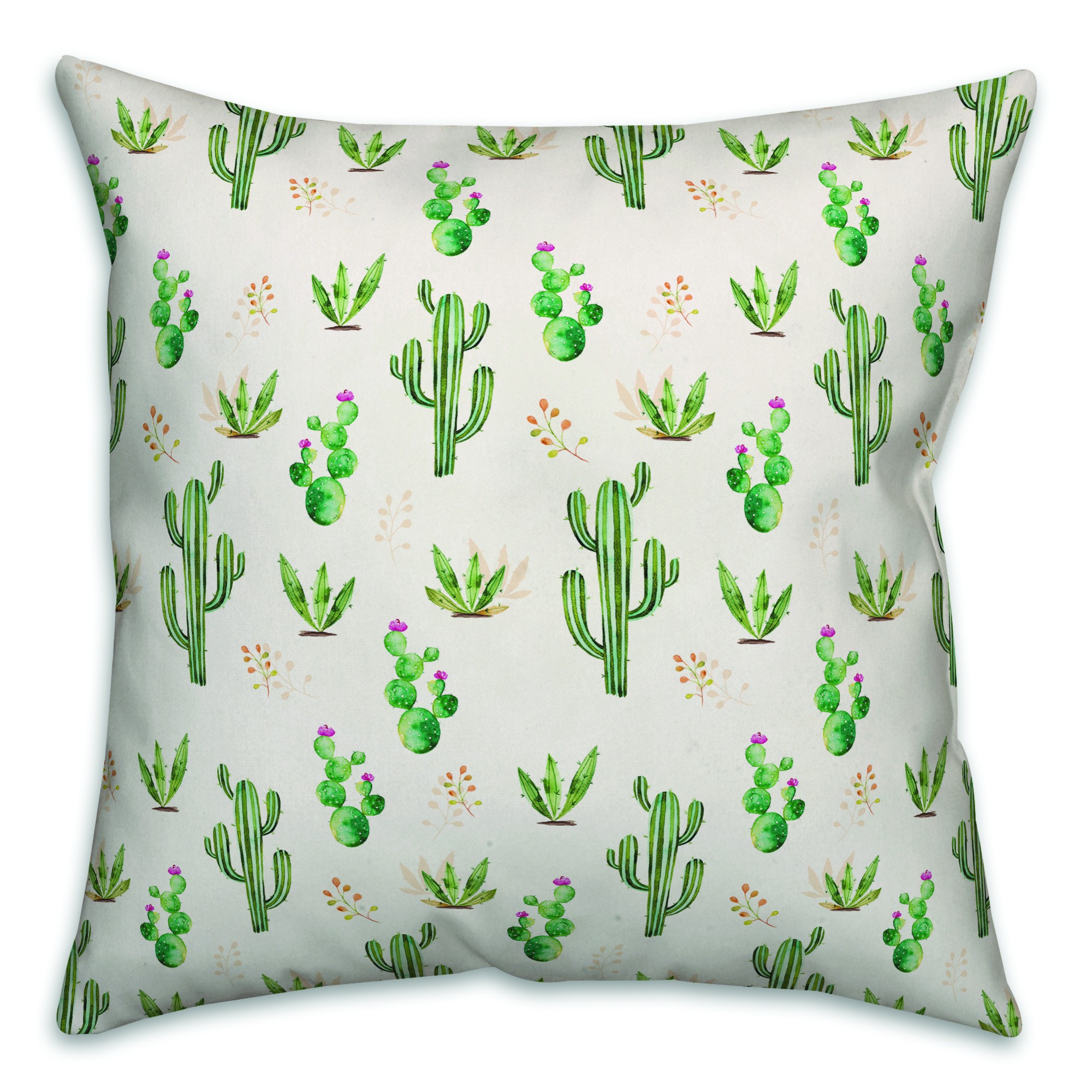 Cactus Pattern Pillow