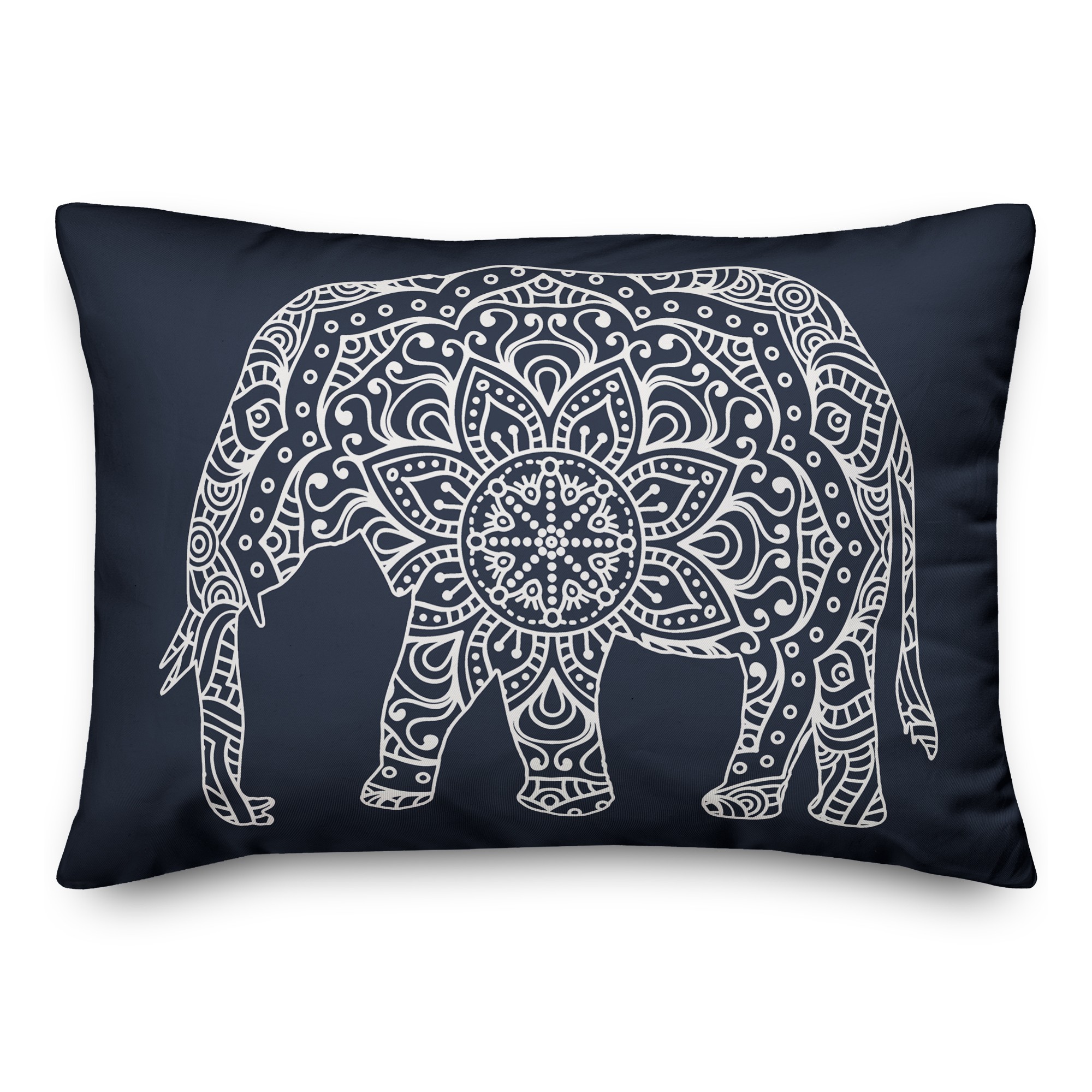 Elephant Mandala Pillow