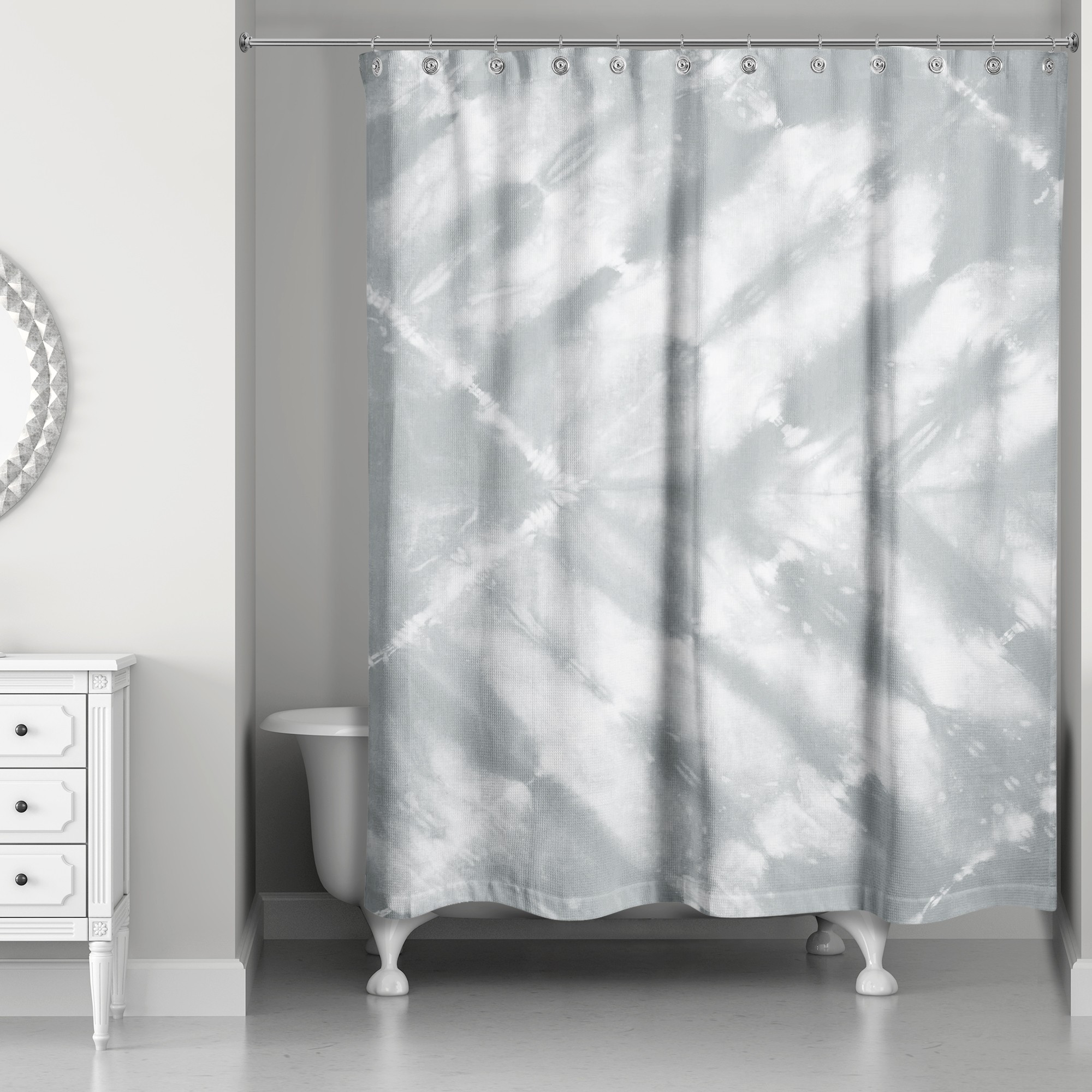 Shibori Pattern Shower Curtain