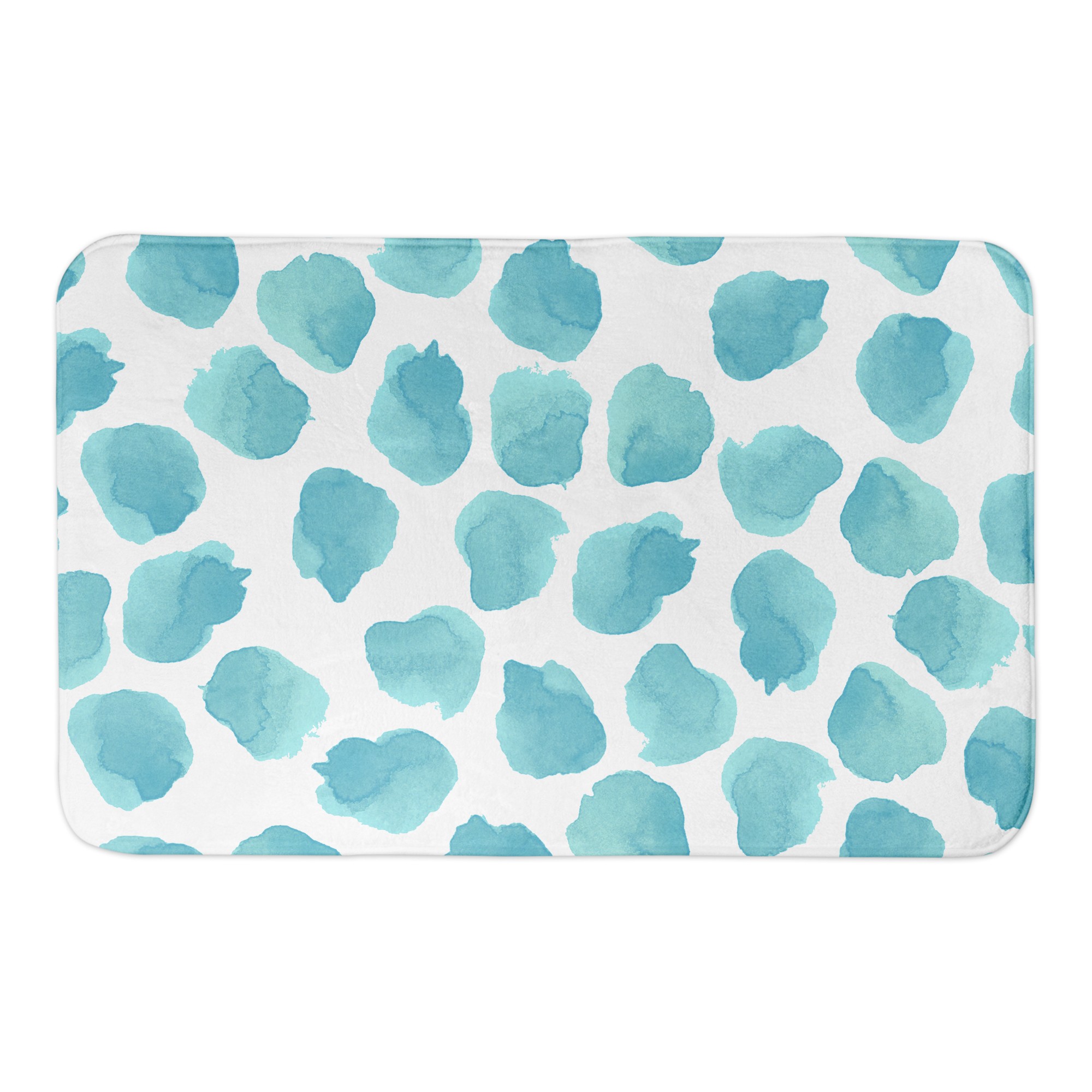 Watercolor Dots Bath Mat