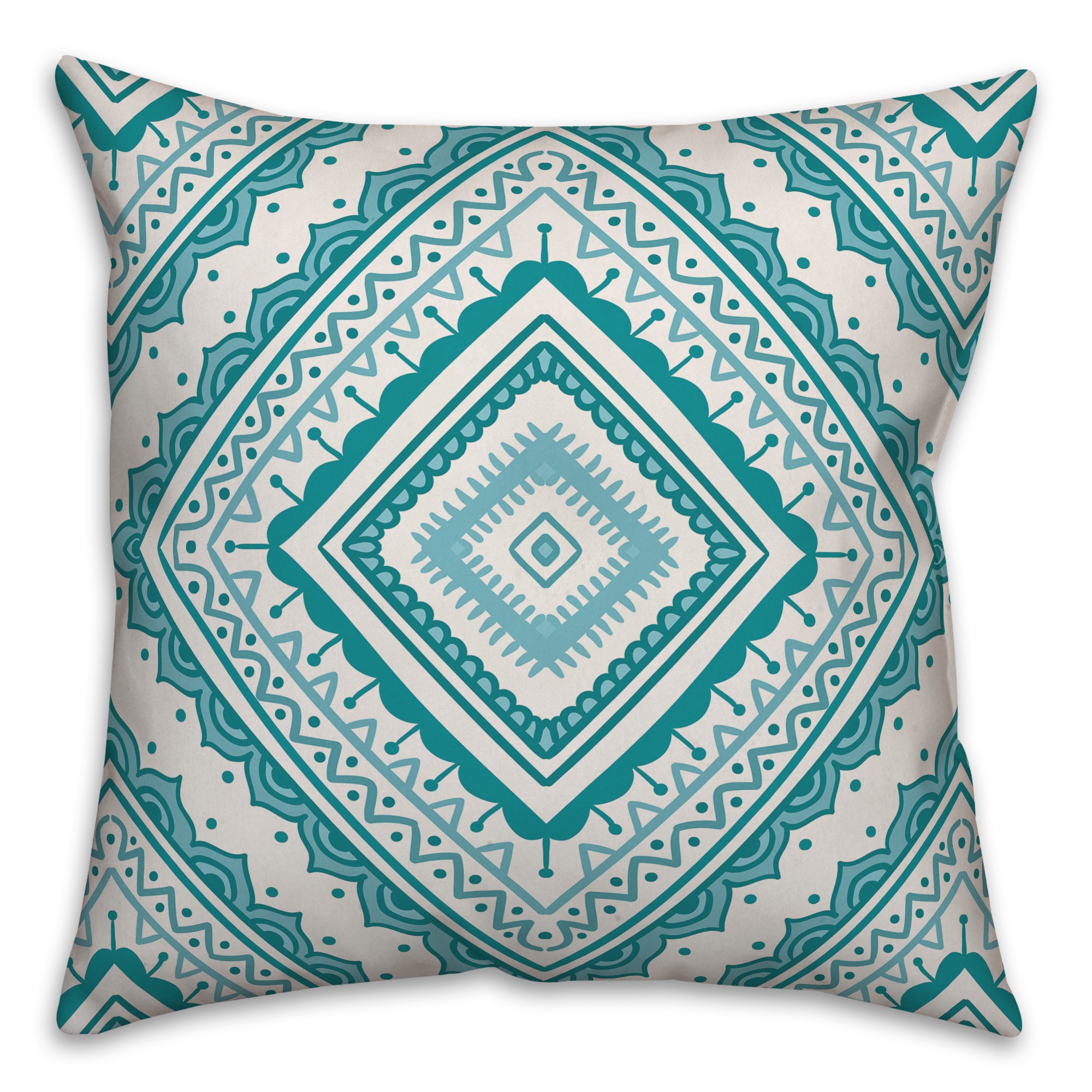 Diamond Mandala Pillow