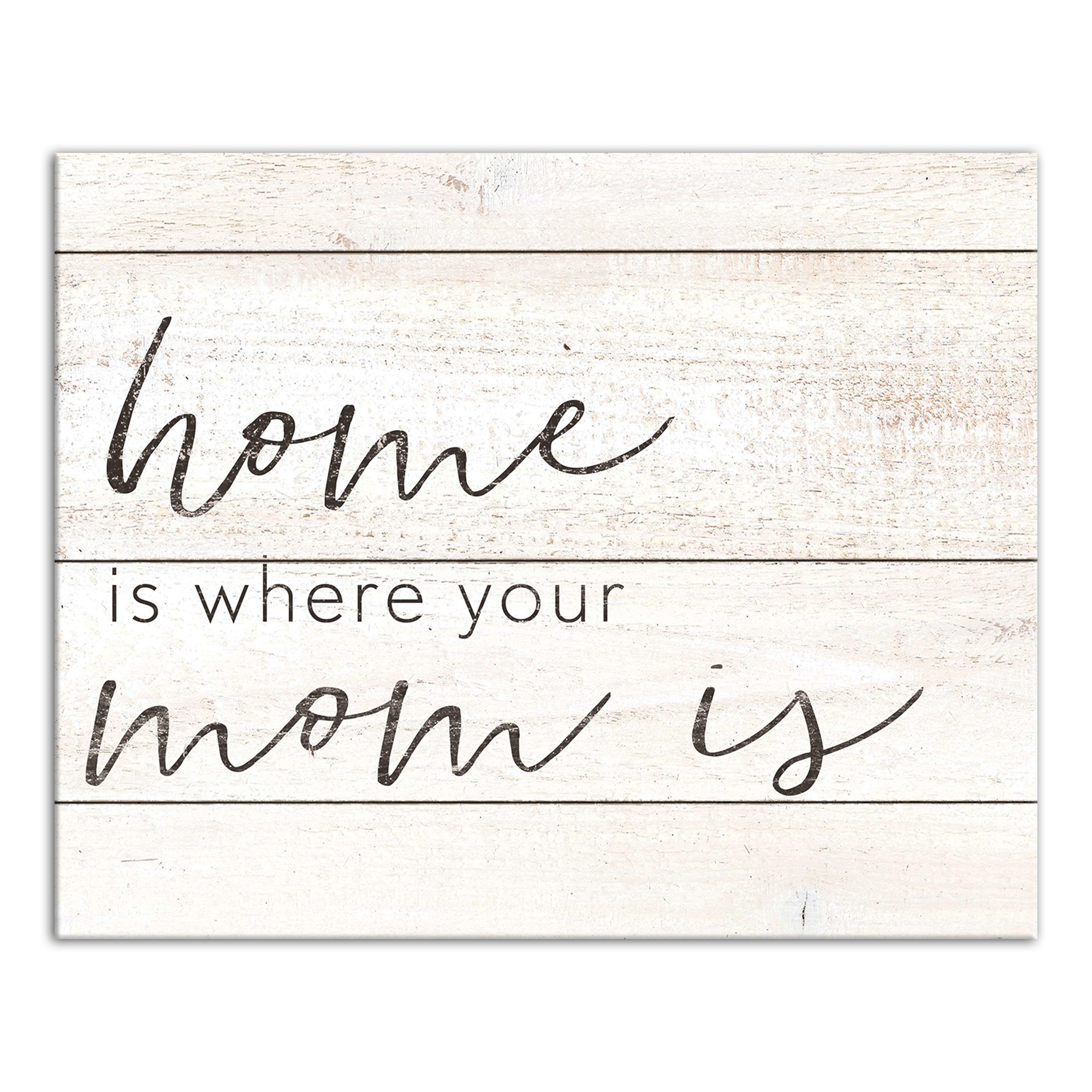 Home is where your mom is 8x10 Canvas Wall Art