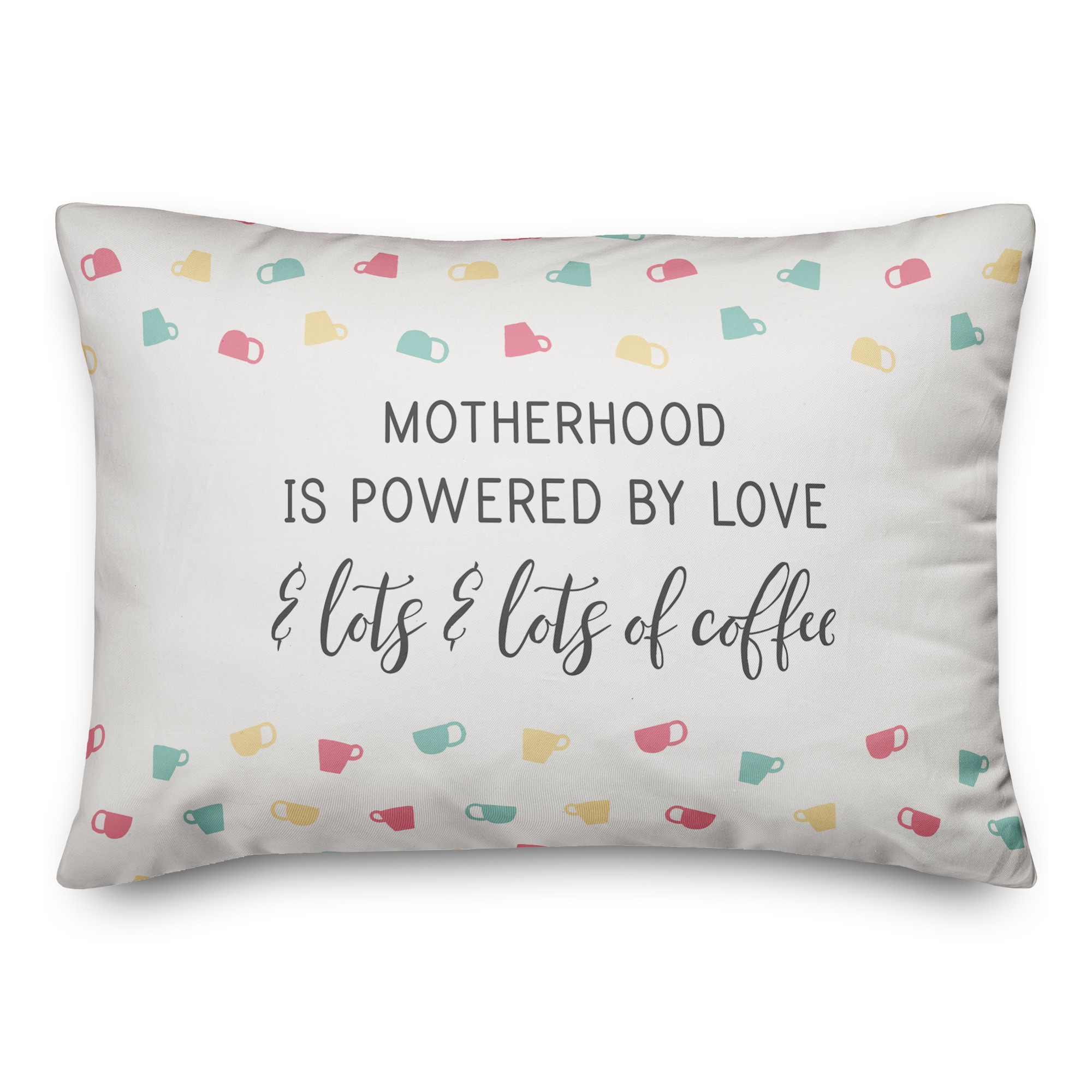 Motherhood and Coffee Pillow