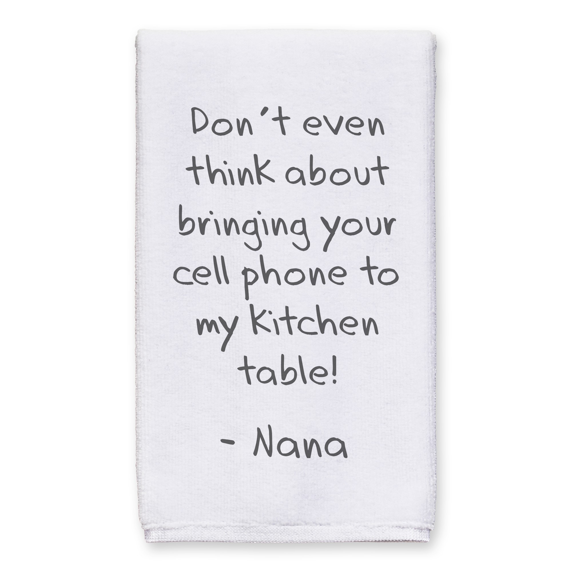 No Cell Phones Tea Towel