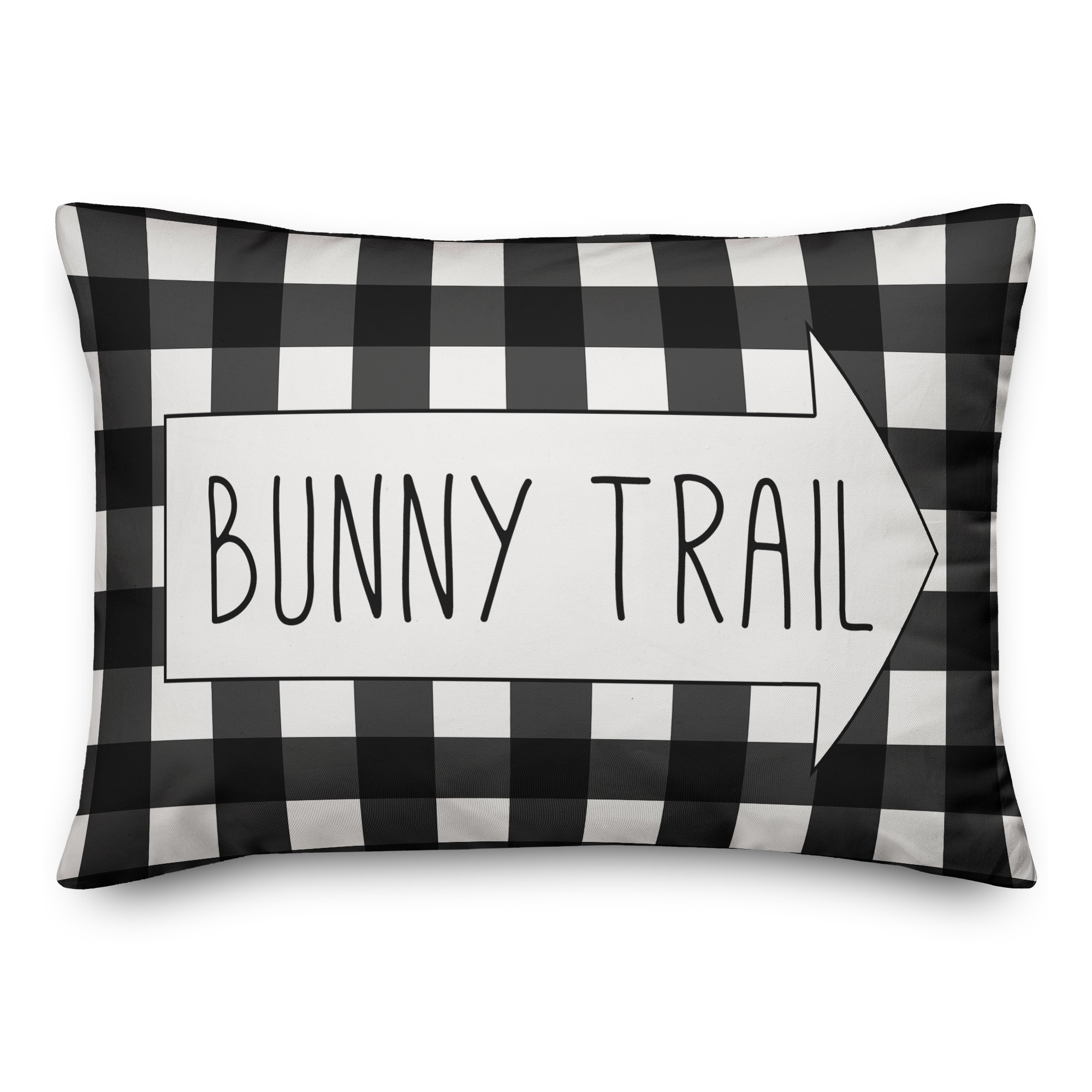 Buffalo Check Bunny Trail 14x20 Spun Poly Pillow