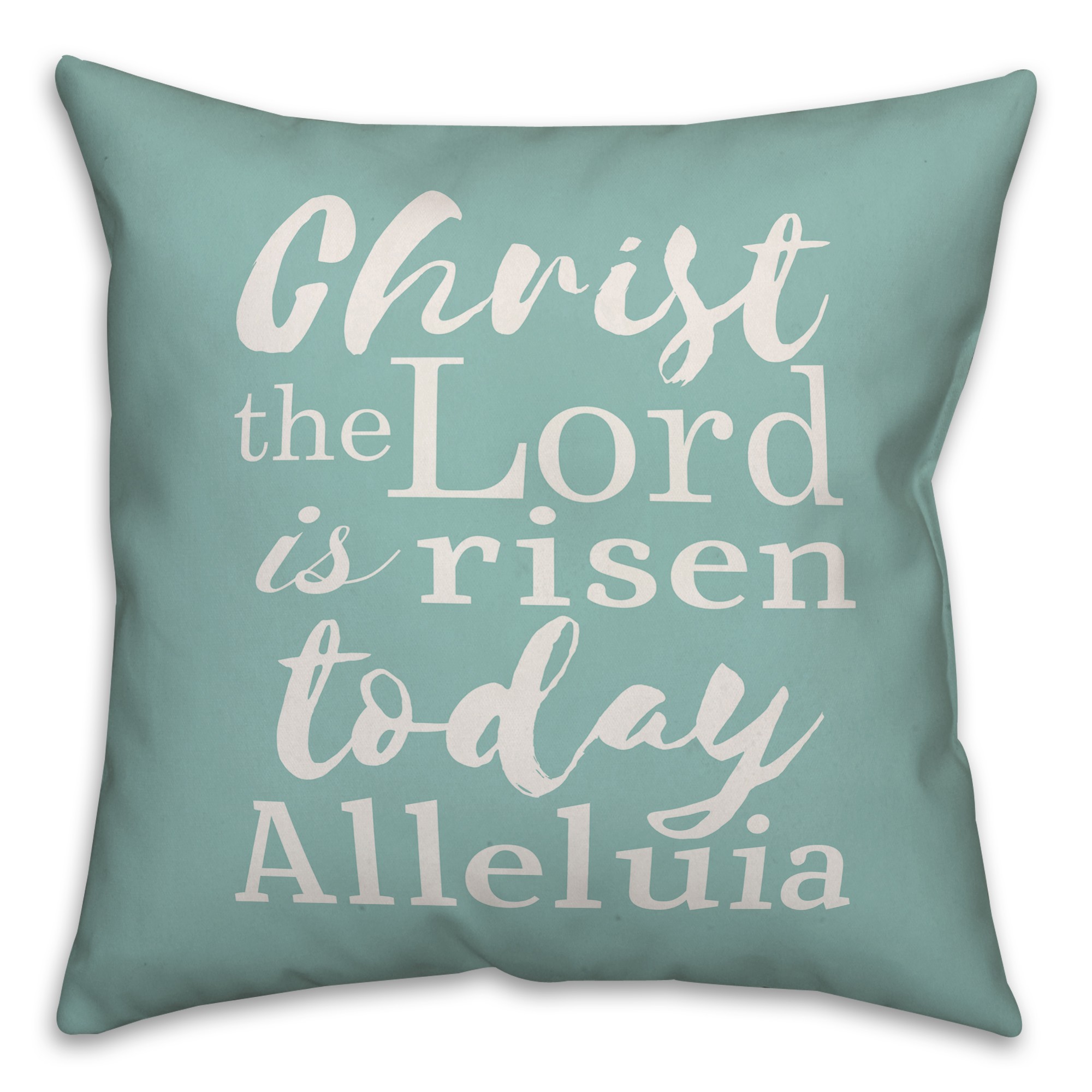 Christ the Lord is Risen Script Pillow