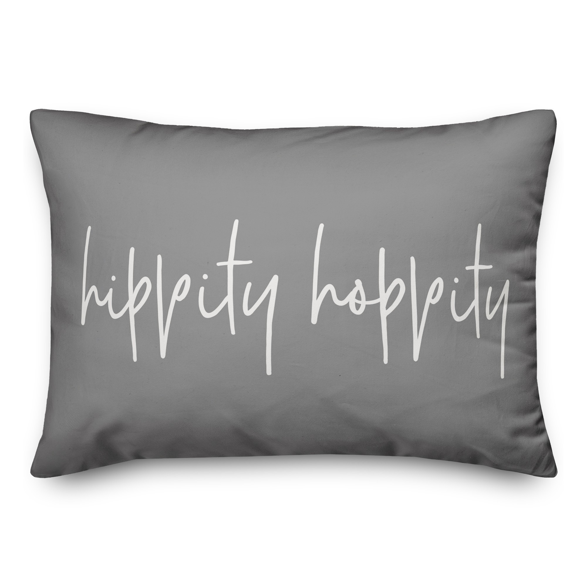 Script Hippity Hoppity Spun Poly Pillow