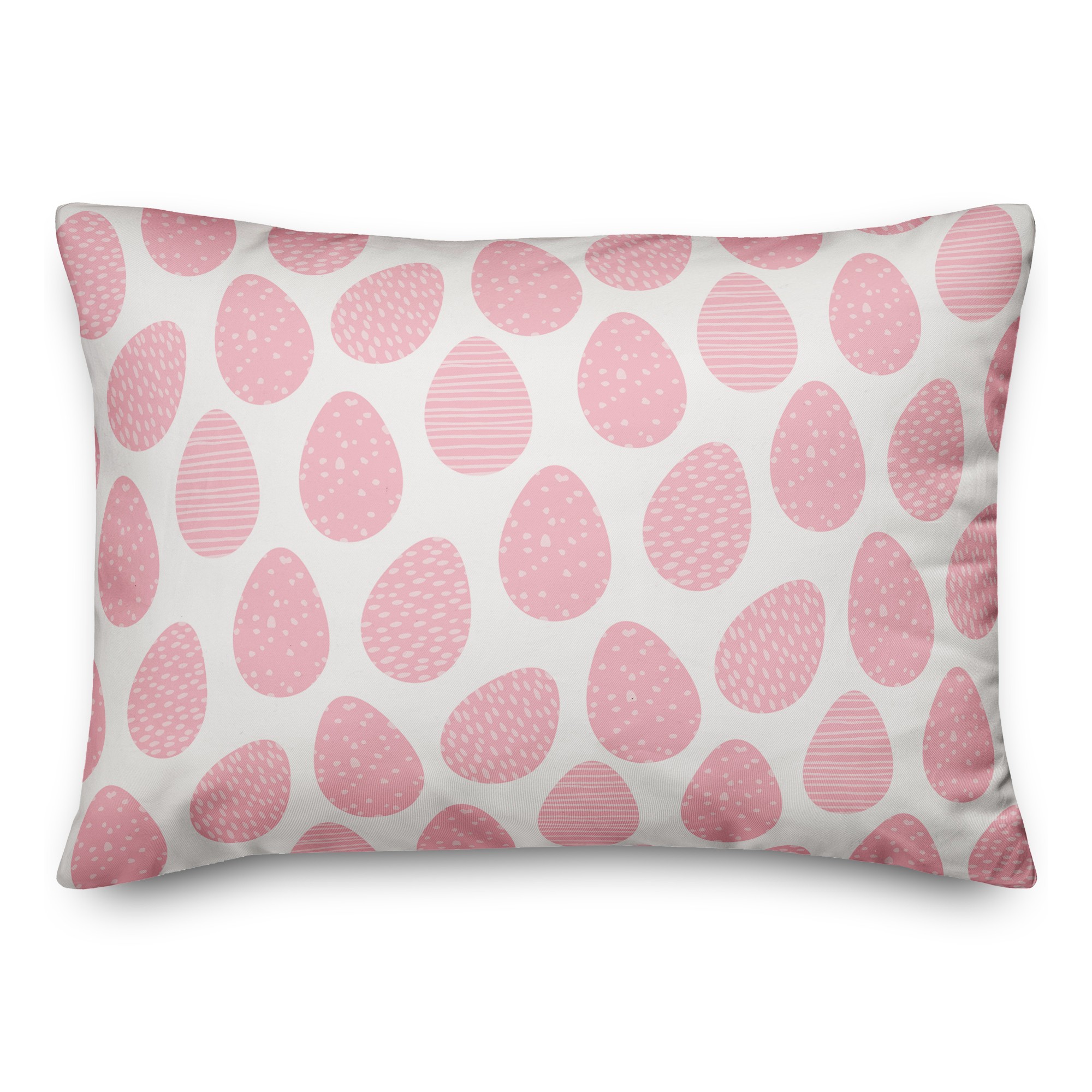 Easter Egg Pattern Spun Poly Pillow