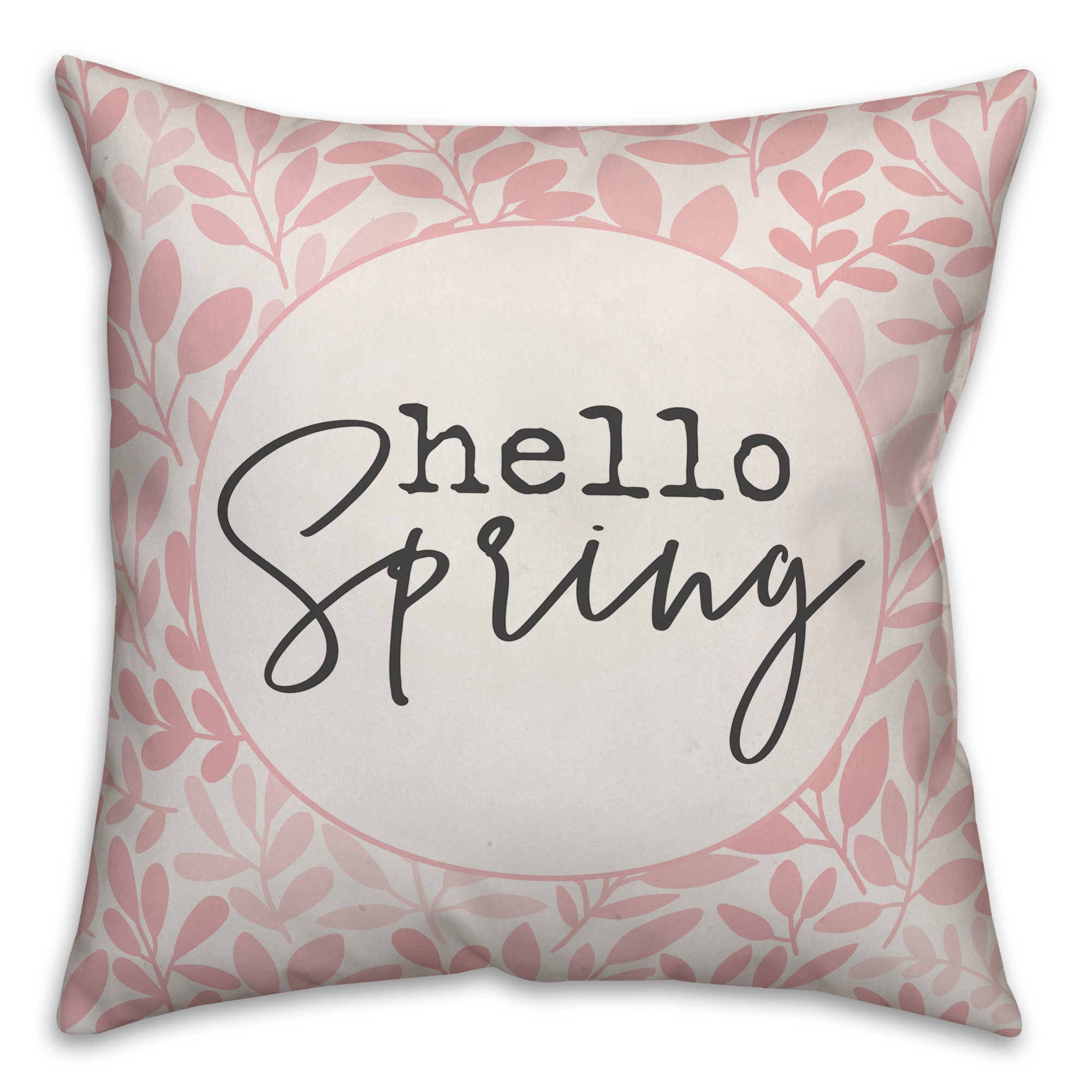 Hello Spring Floral Pillow
