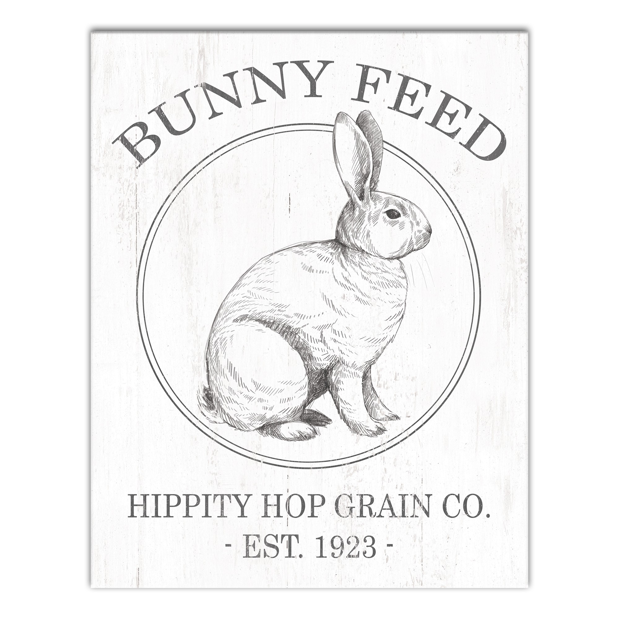 Bunny Feed Hippity Hop Grain Co Wall Art