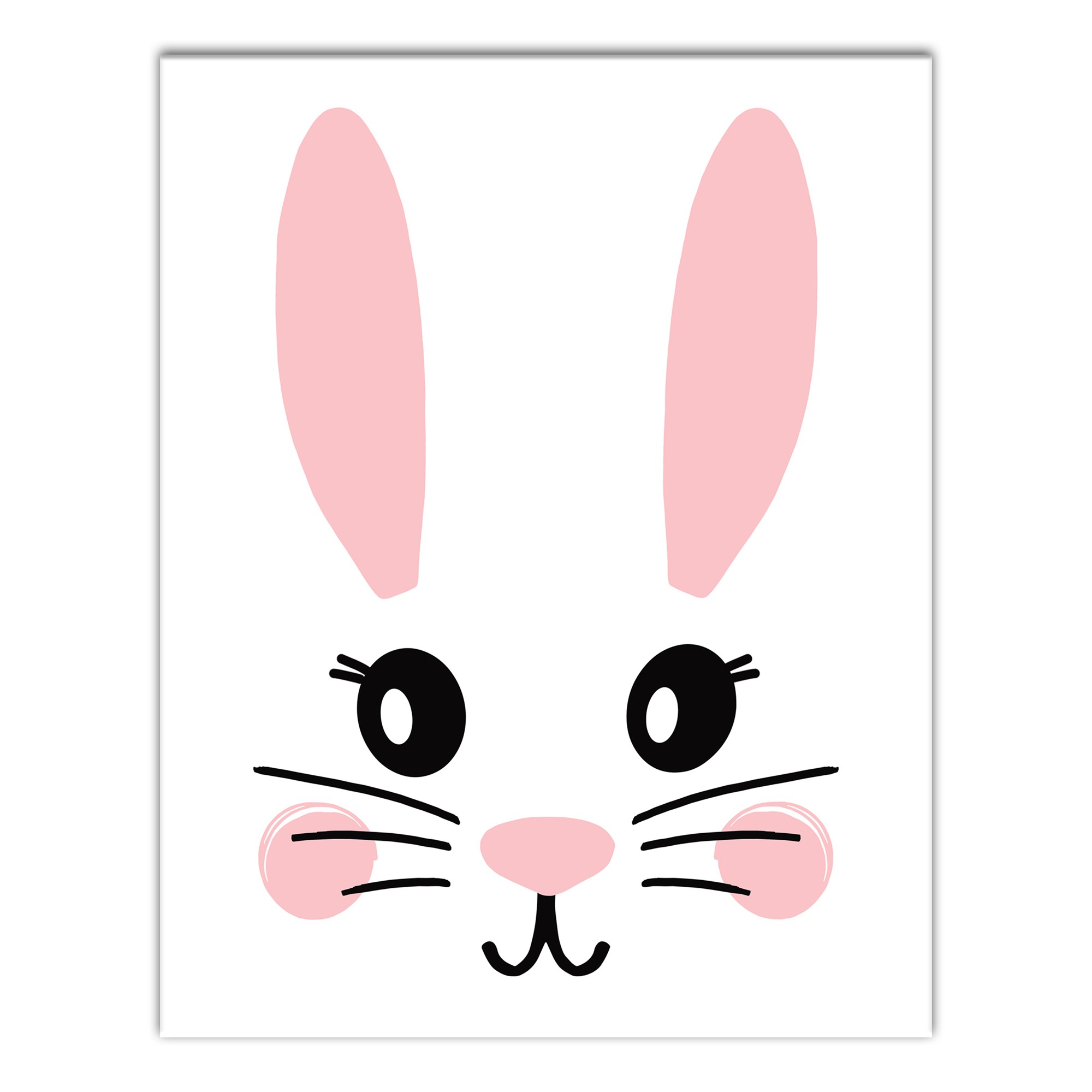 Simple Bunny Face Wall Art