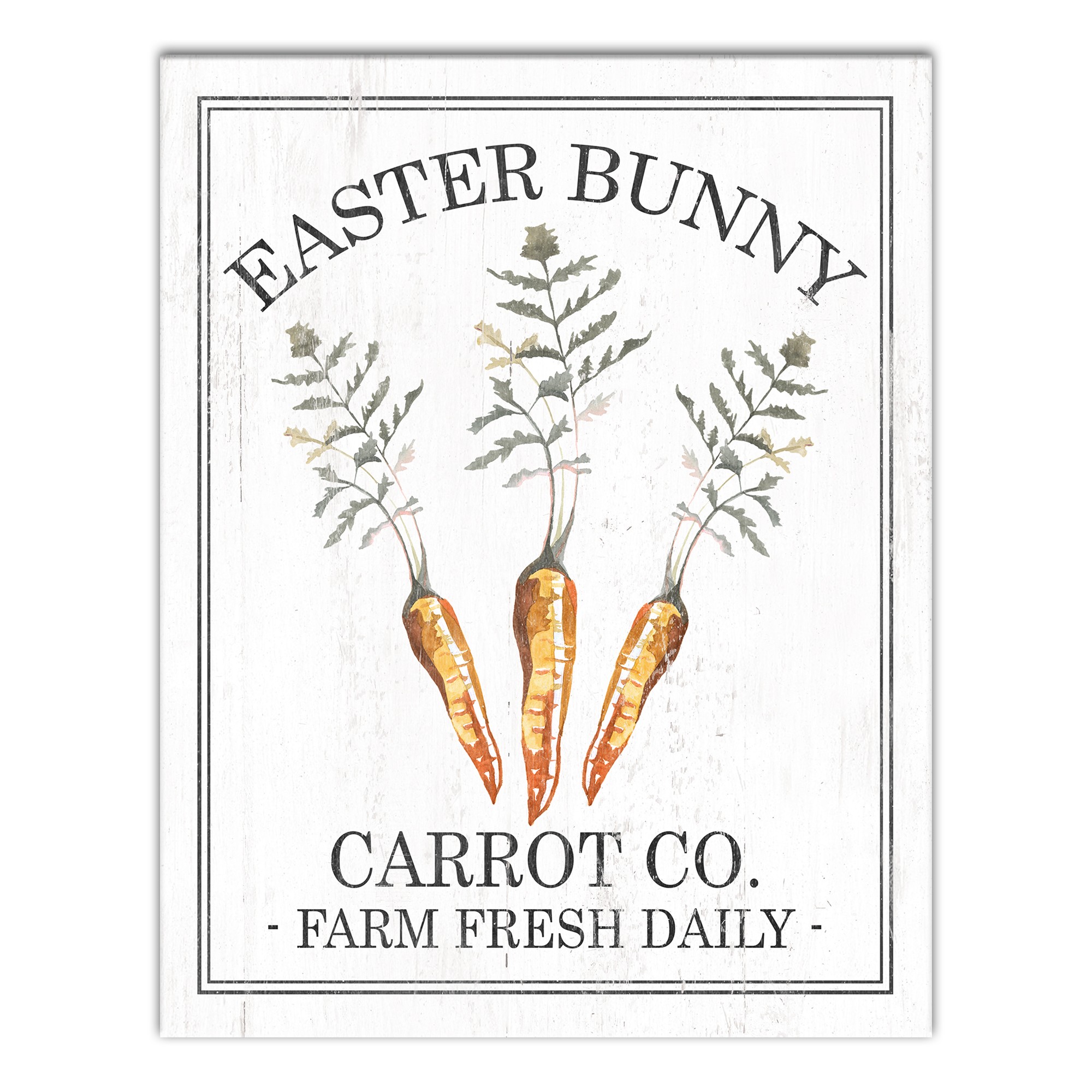Easter Bunny Carrot Co Wall Art