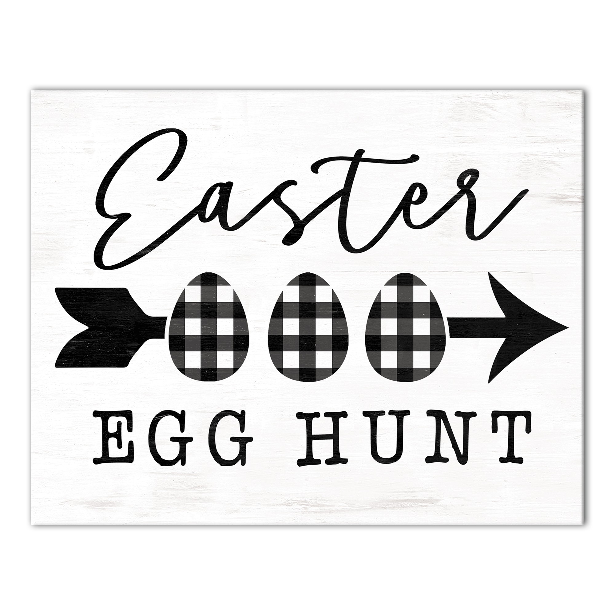 Buffalo Check Easter Egg Hunt Wall Art
