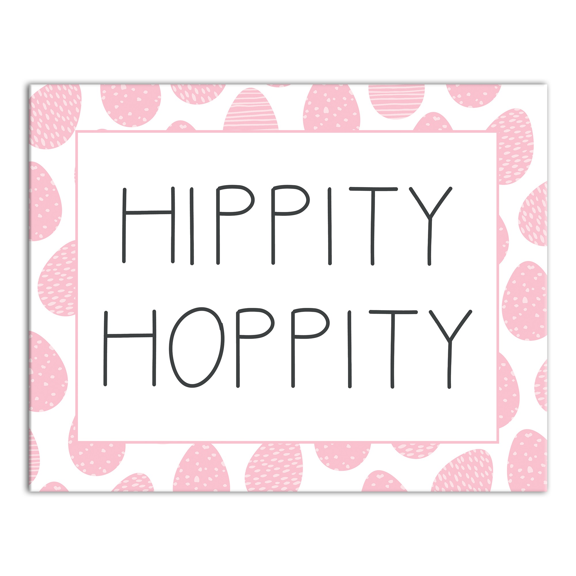 Hippity Hoppity Easter Egg Pattern Wall Art