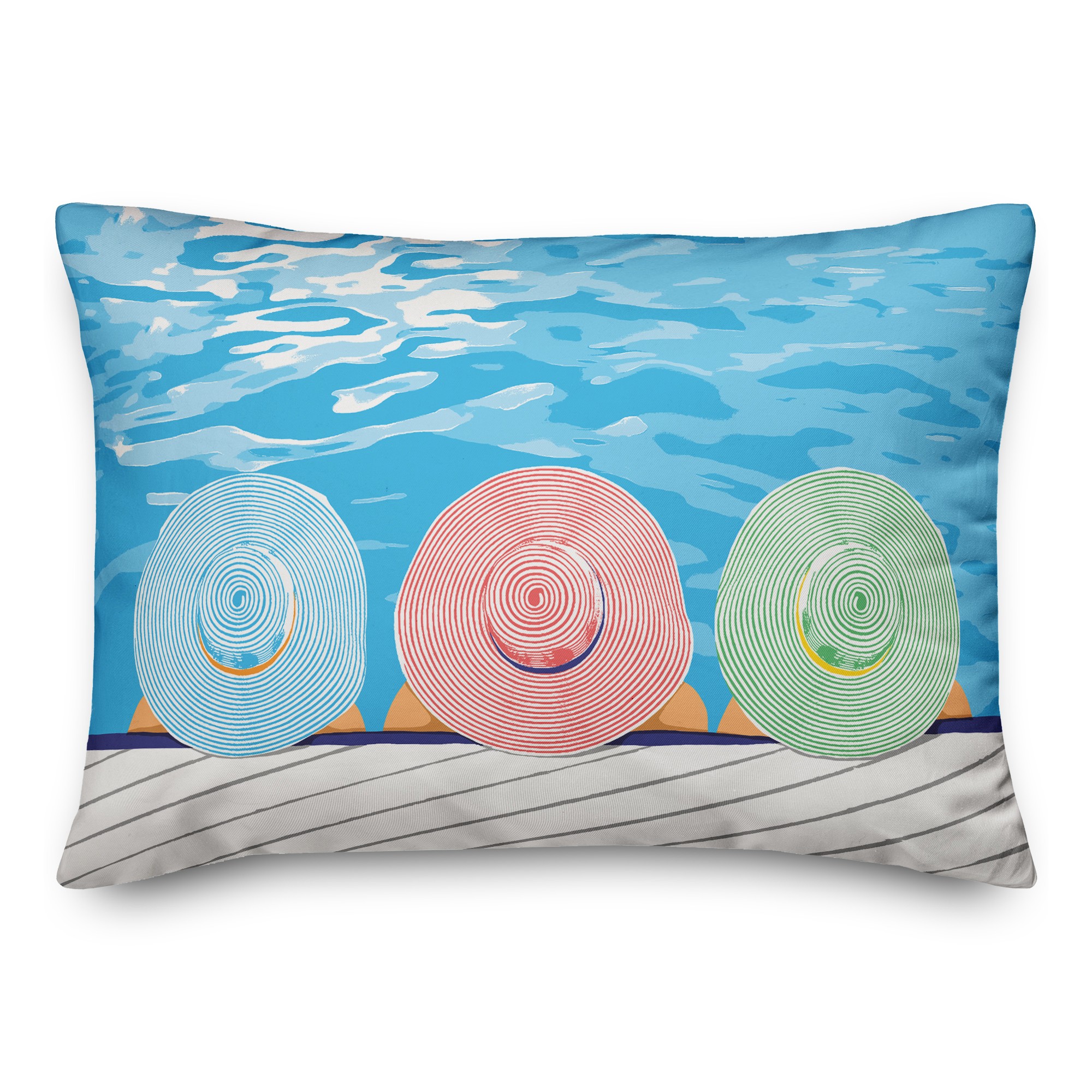Sun Bathing Beauties Pillow