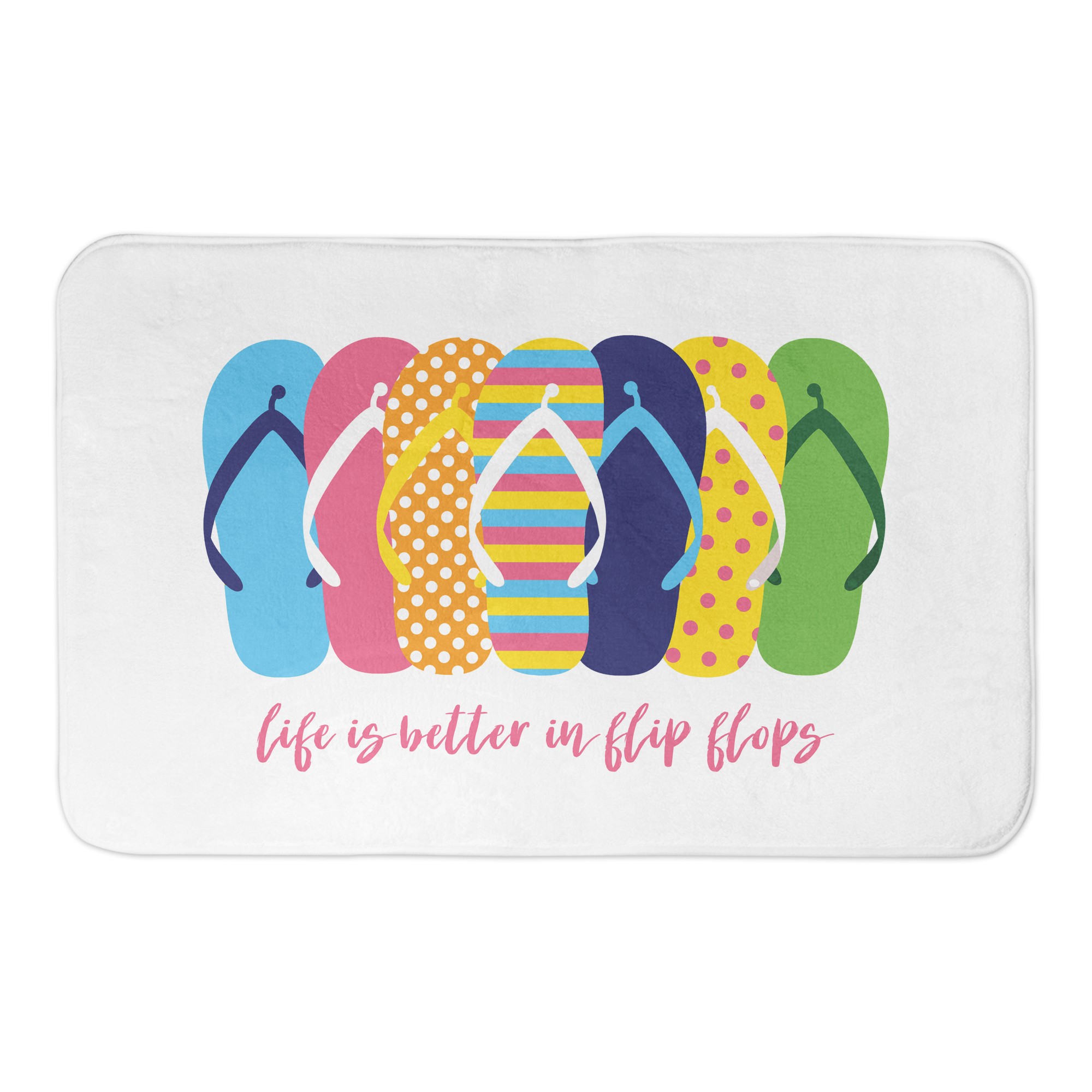 Life is Better in Flip Flops 34x21 Bath Mat