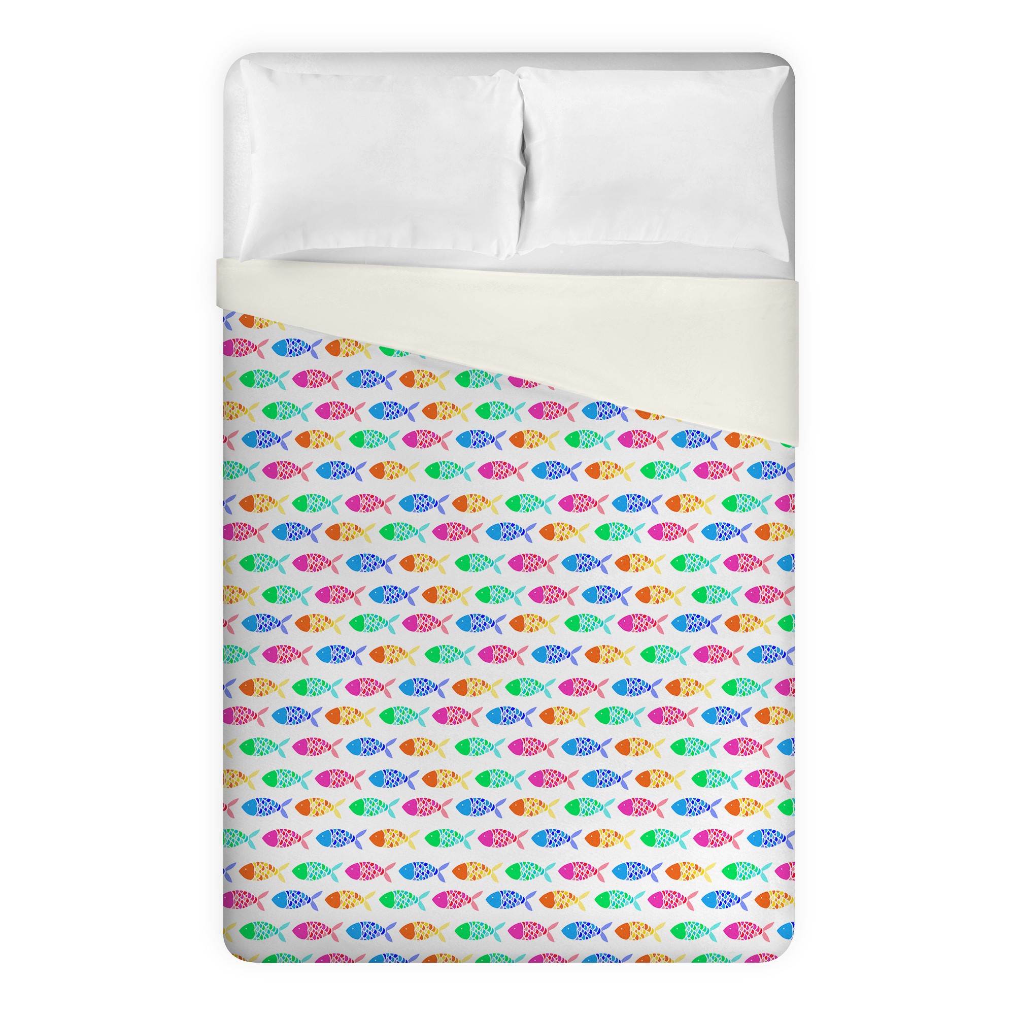 Colorful Fish Pattern Duvet