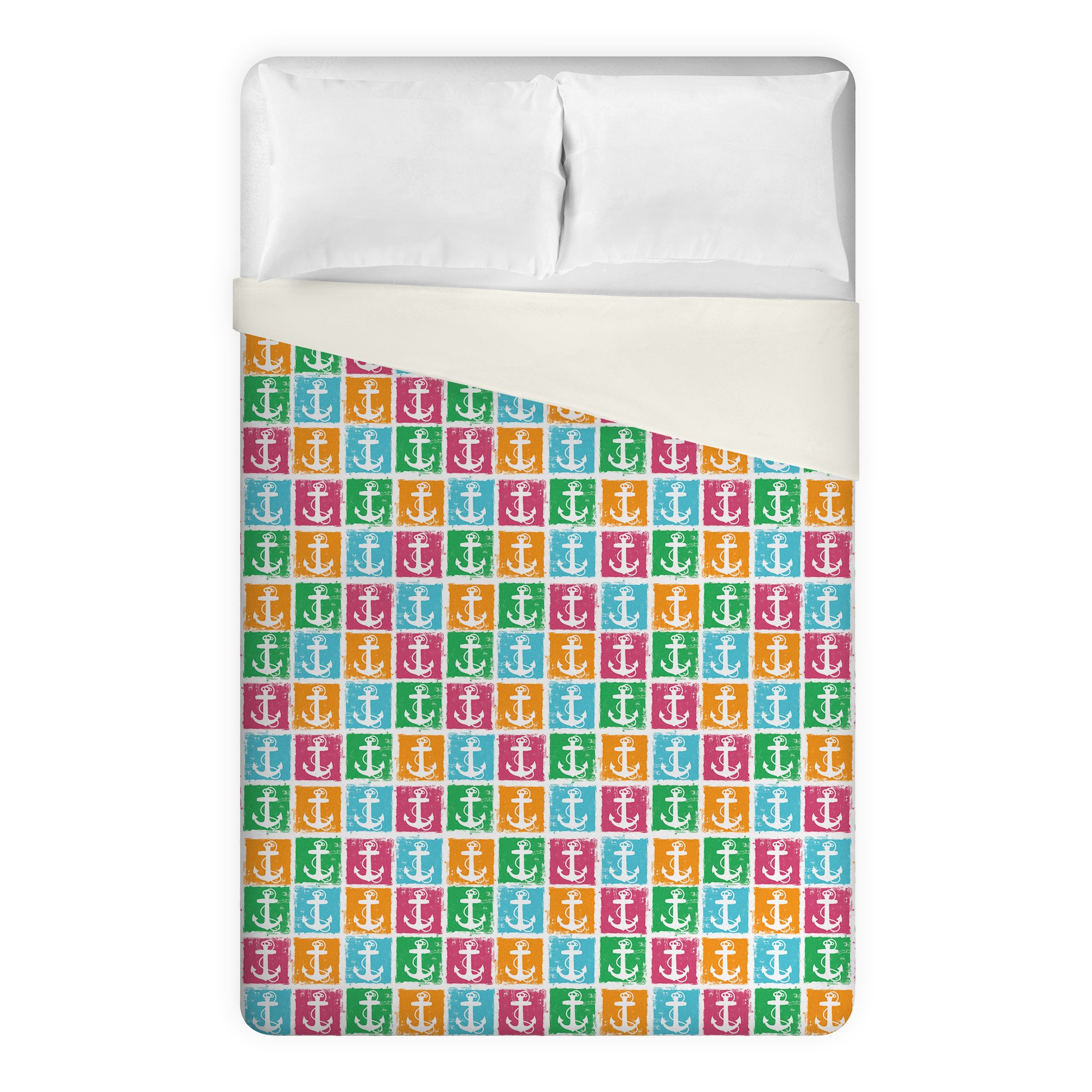 Colorful Anchor Pattern Duvet