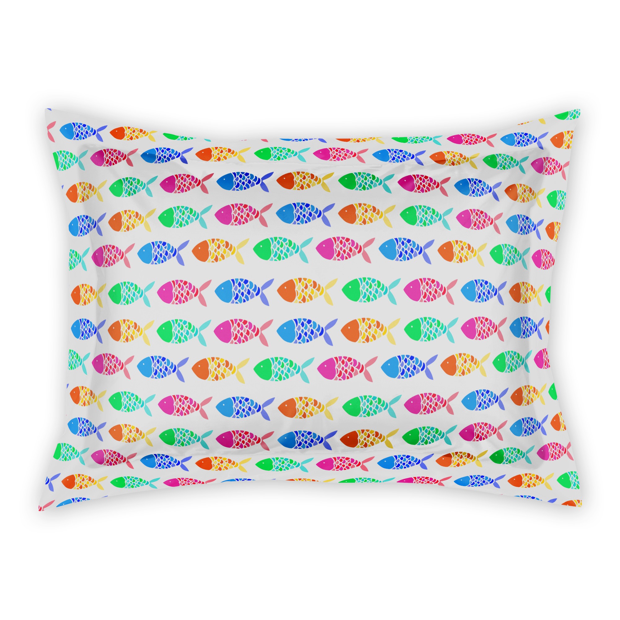 Colorful Fish Pattern Sham