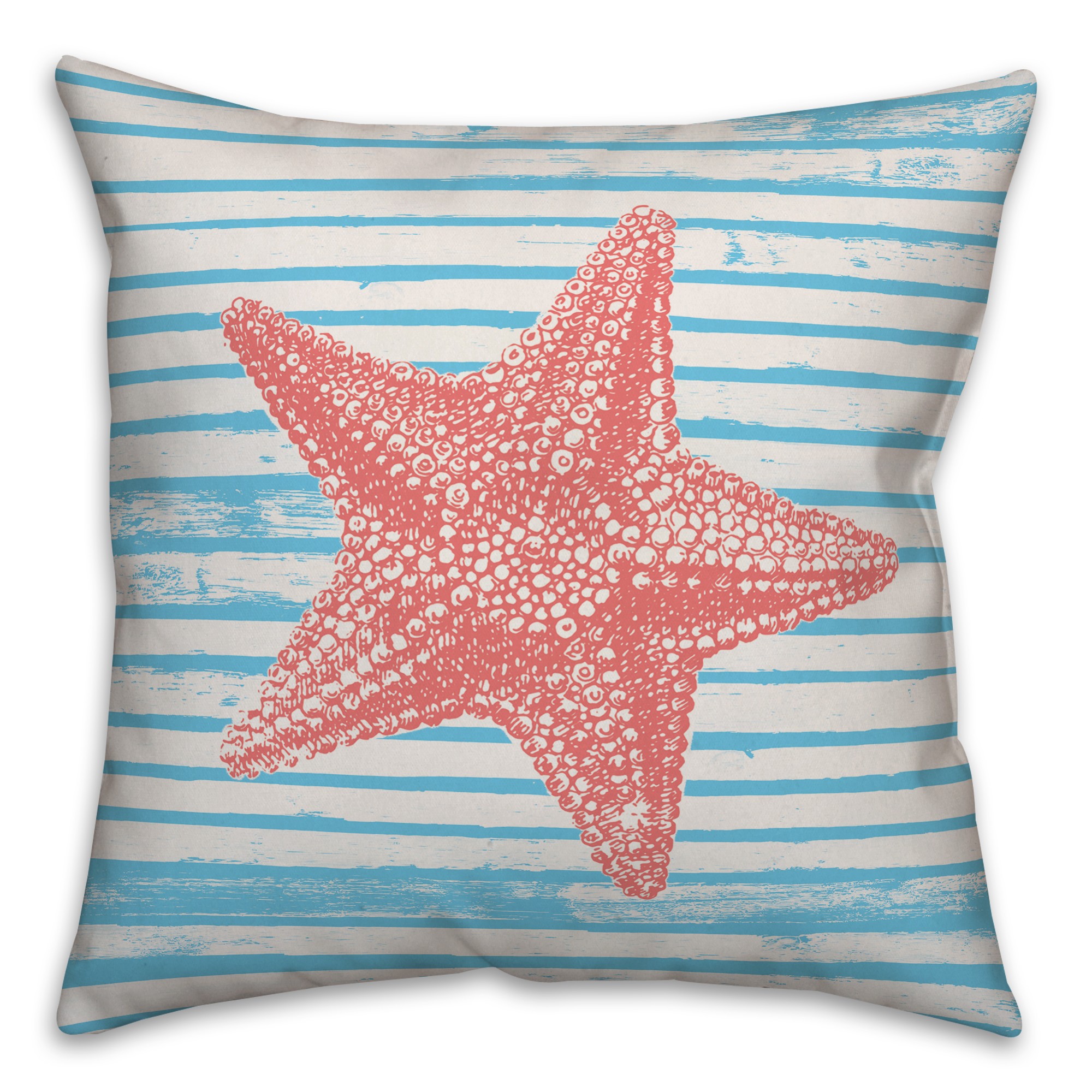 Starfish Stripe Pillow