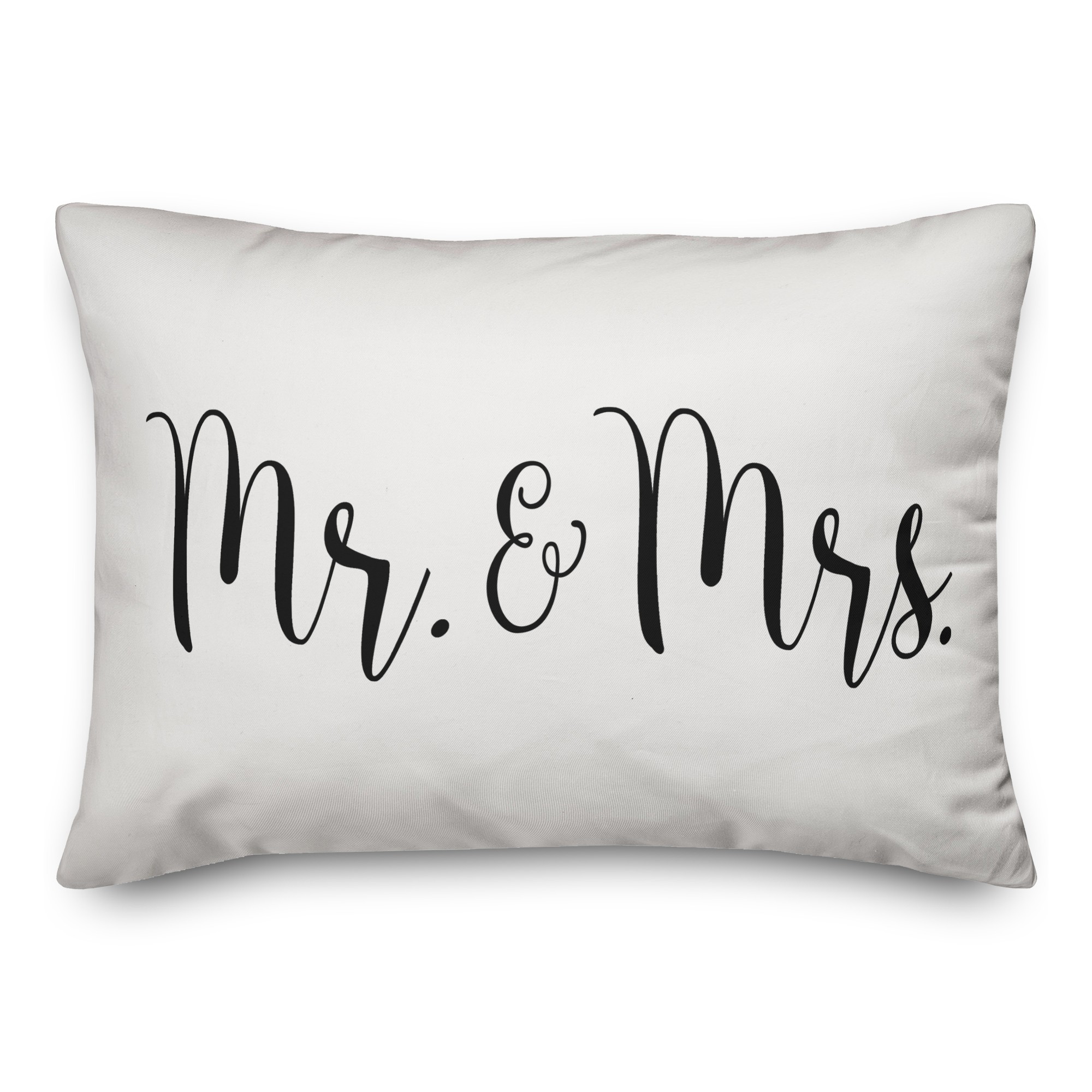 mr and mrs script 14x20 Spun Poly Pillow