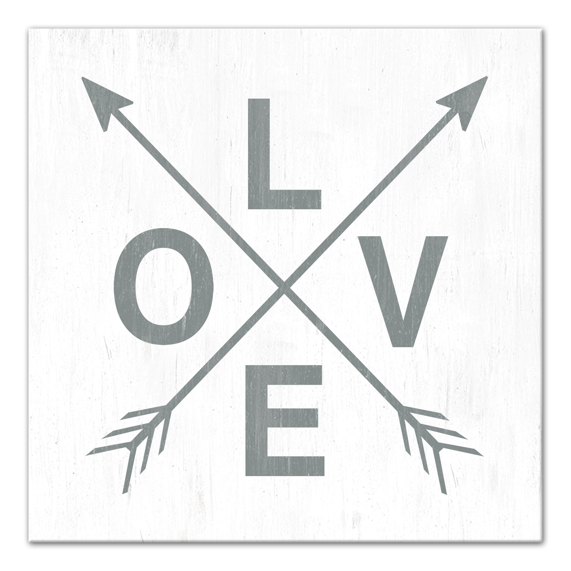 Love Arrows 16x16 Canvas Wall Art