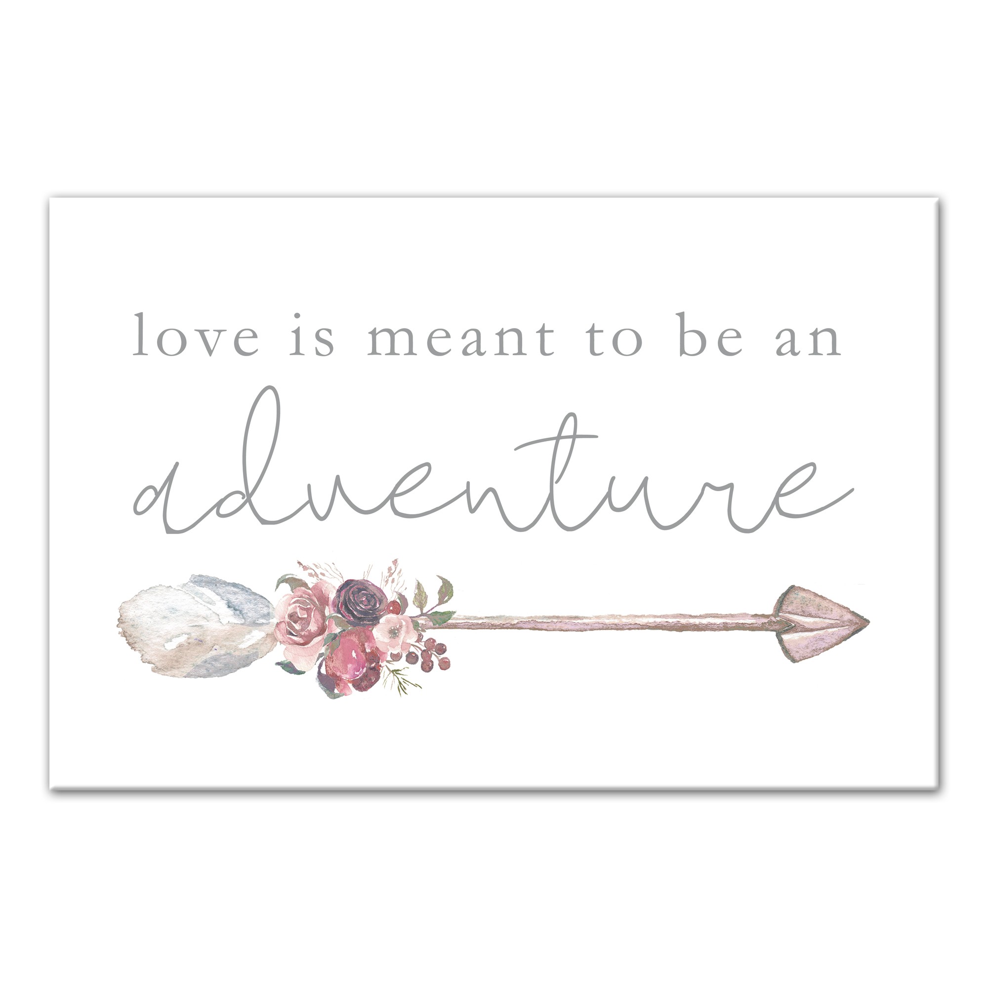 Love is an Adventure 16x24 Canvas Wall Art