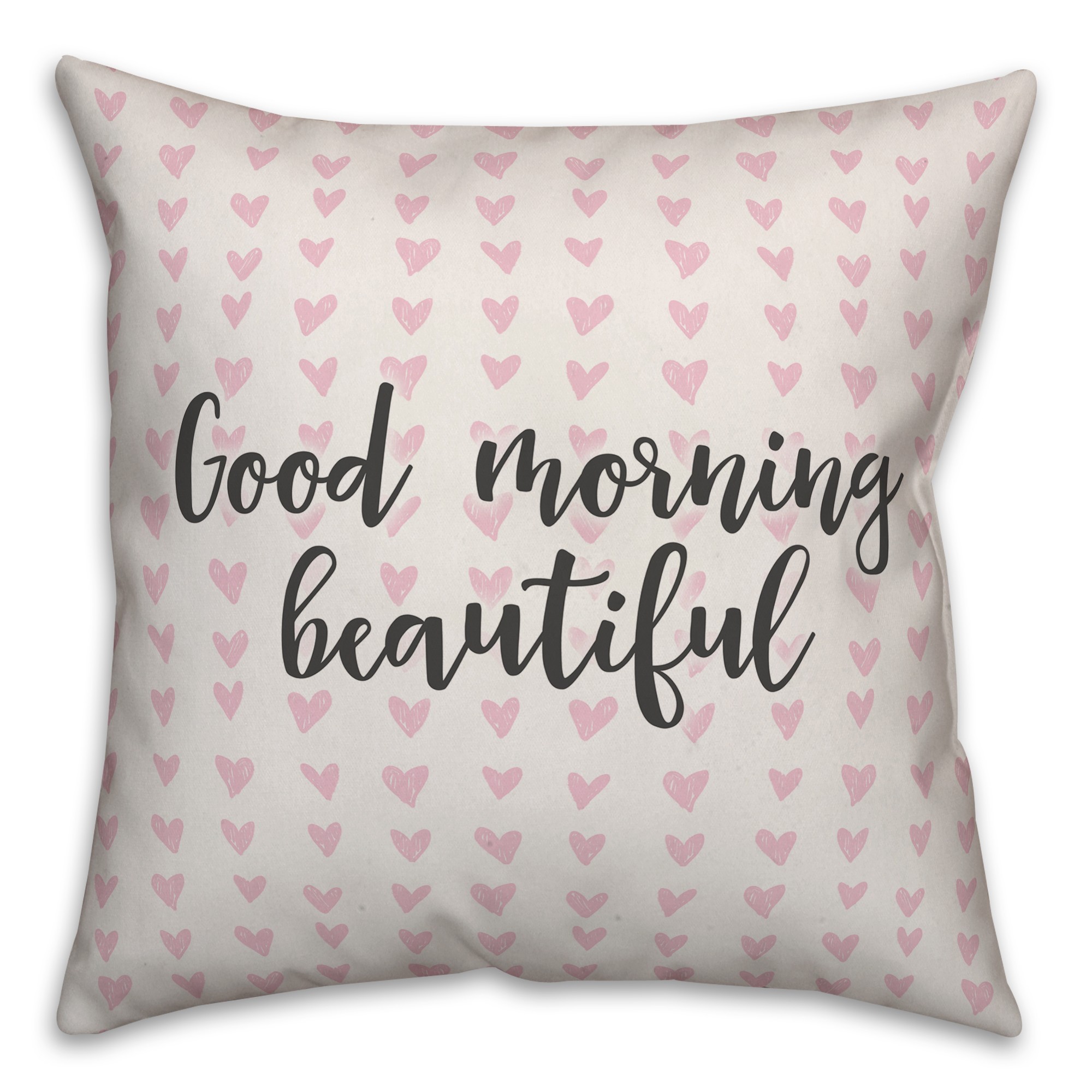 Good Morning Beautiful Spun Poly Pillow