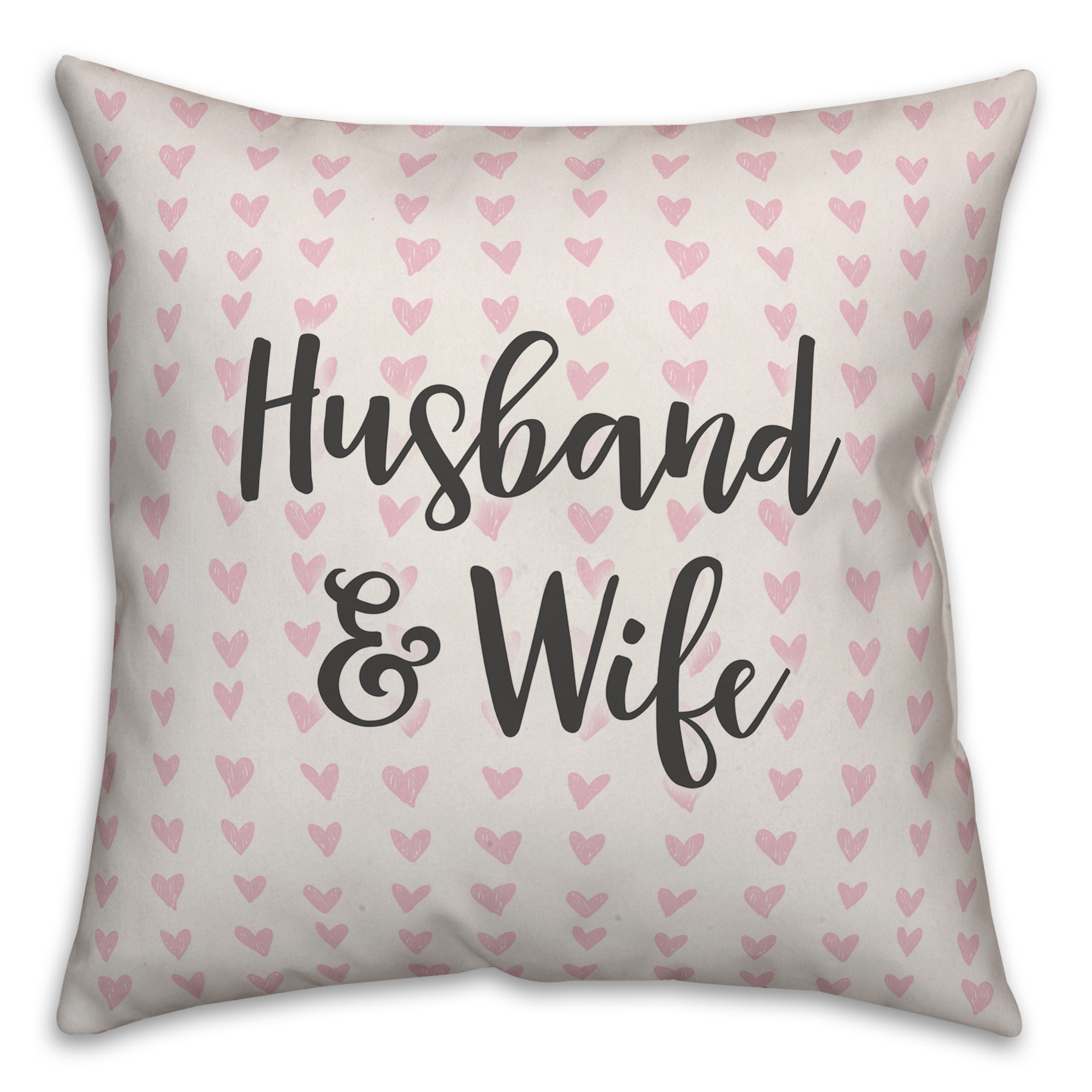Husband & Wife Spun Poly Pillow