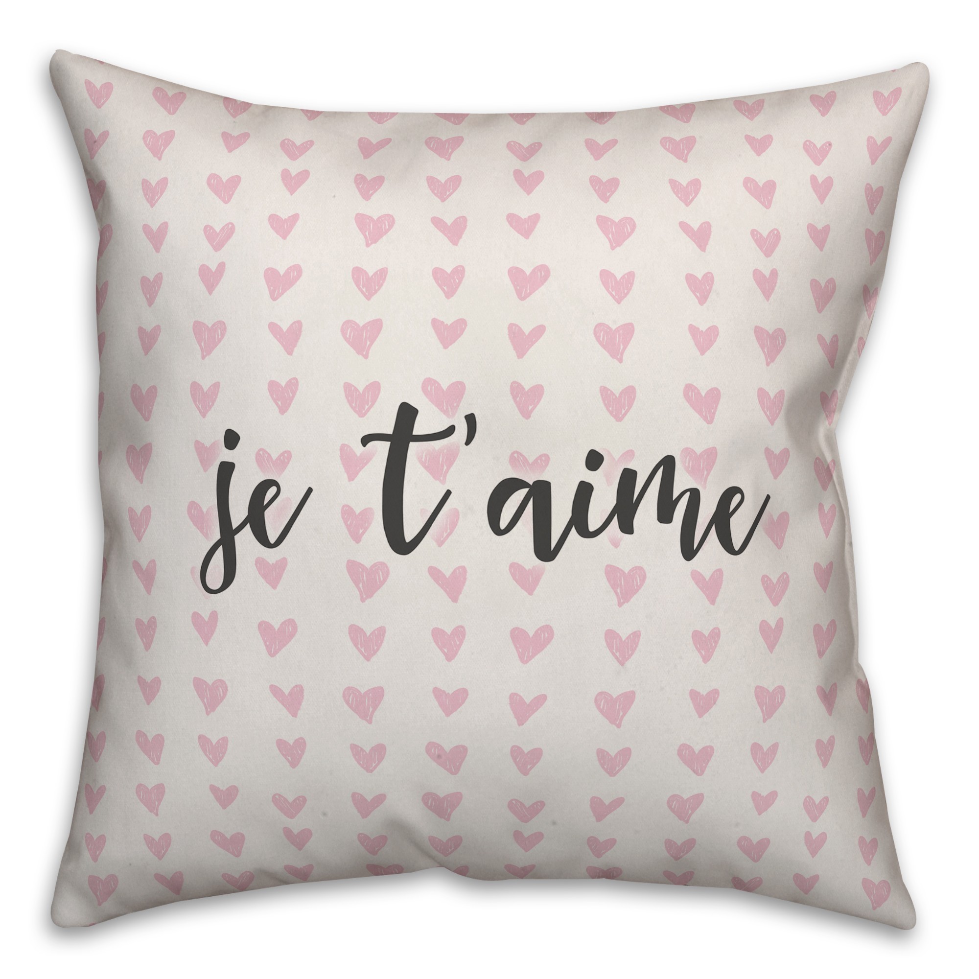 Je T'aime Spun Poly Pillow