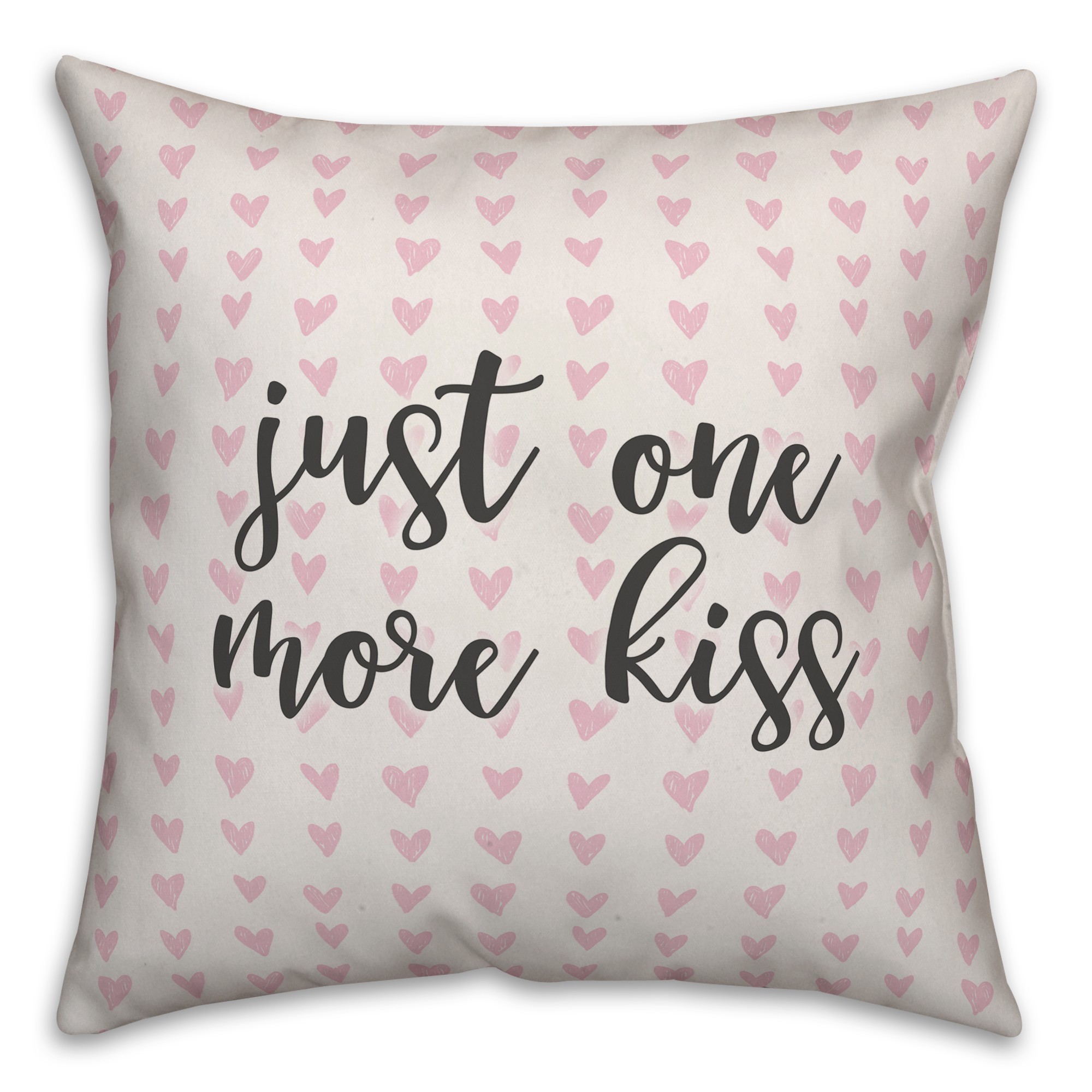 Just One More Kiss Spun Poly Pillow