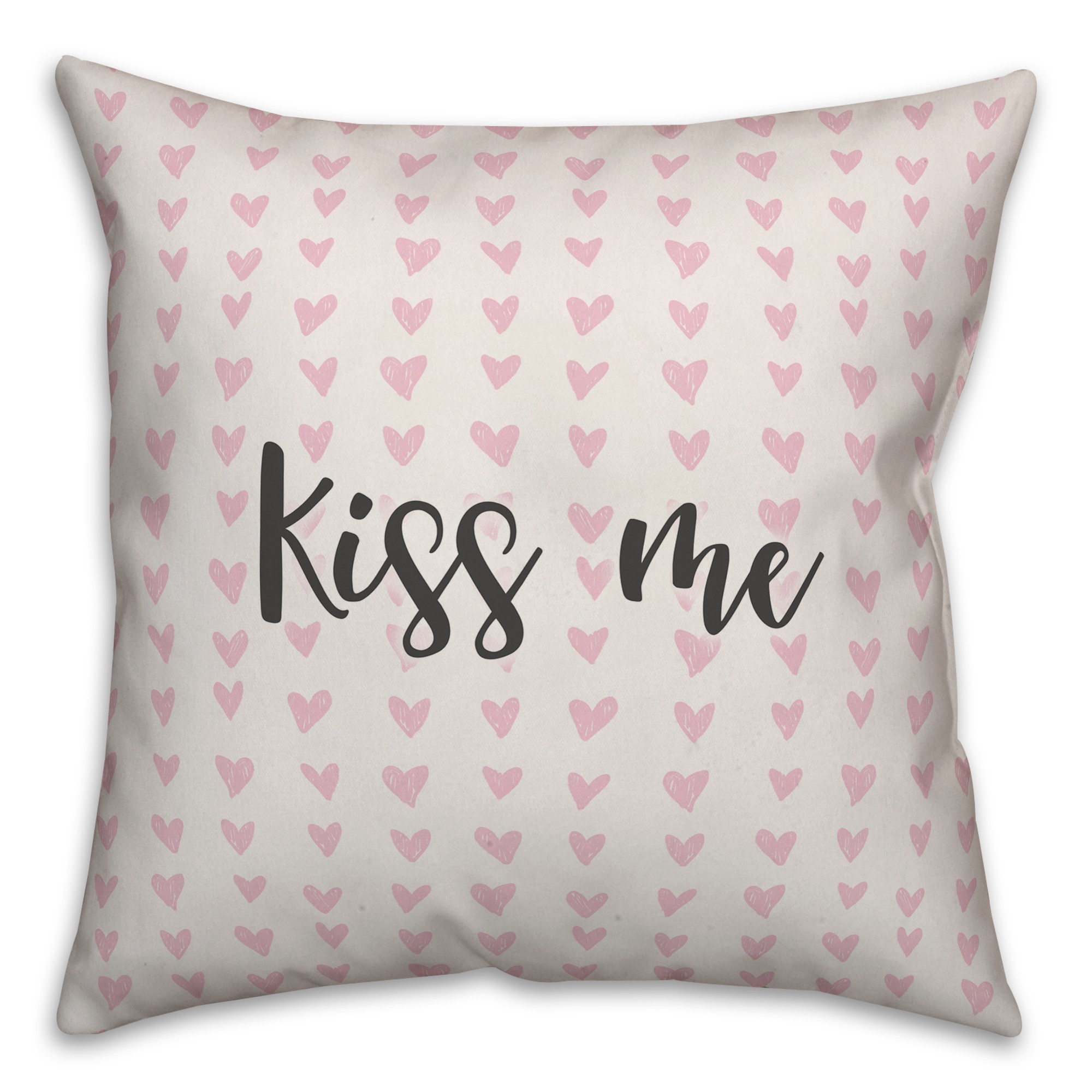 Kiss Me Spun Poly Pillow