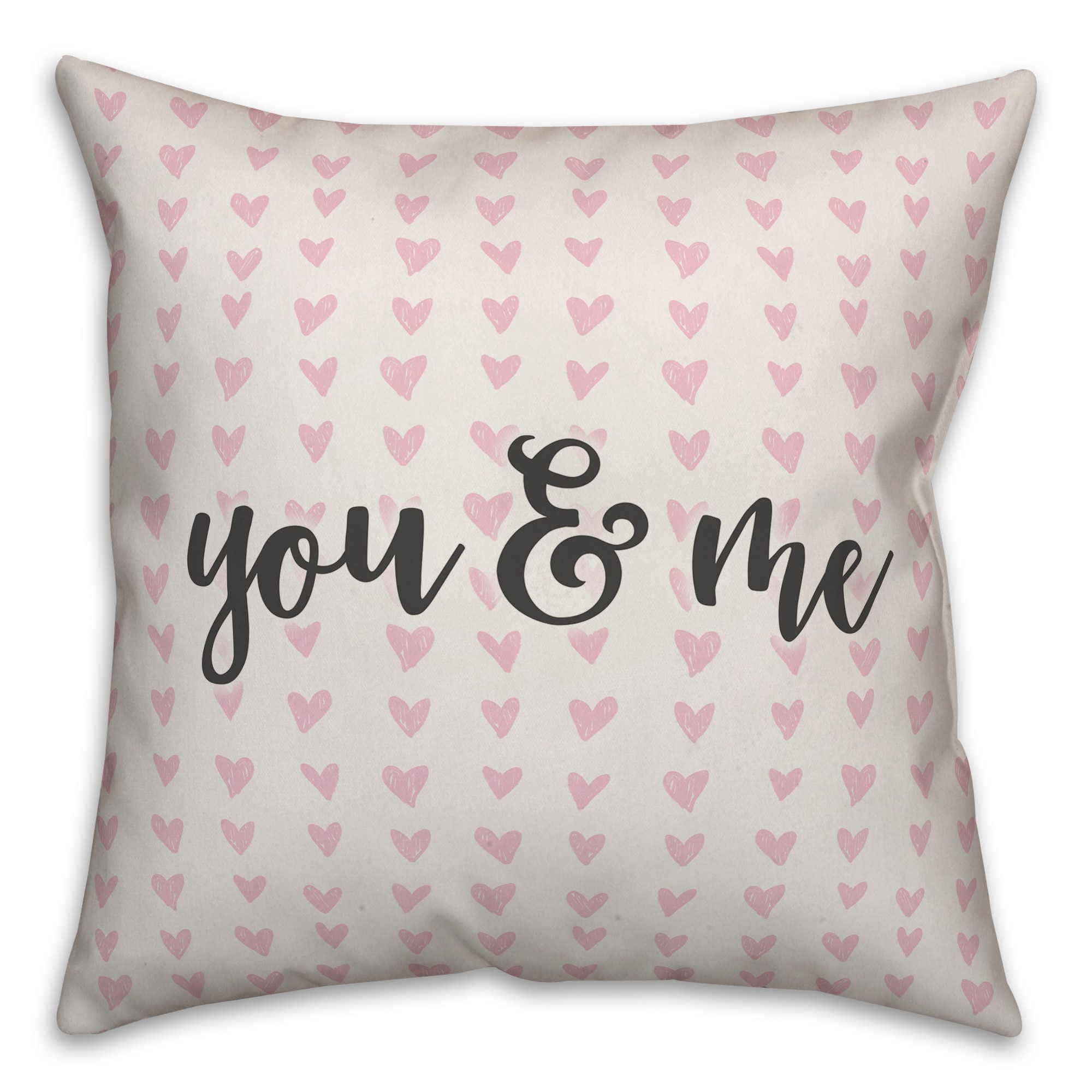 You & Me Spun Poly Pillow