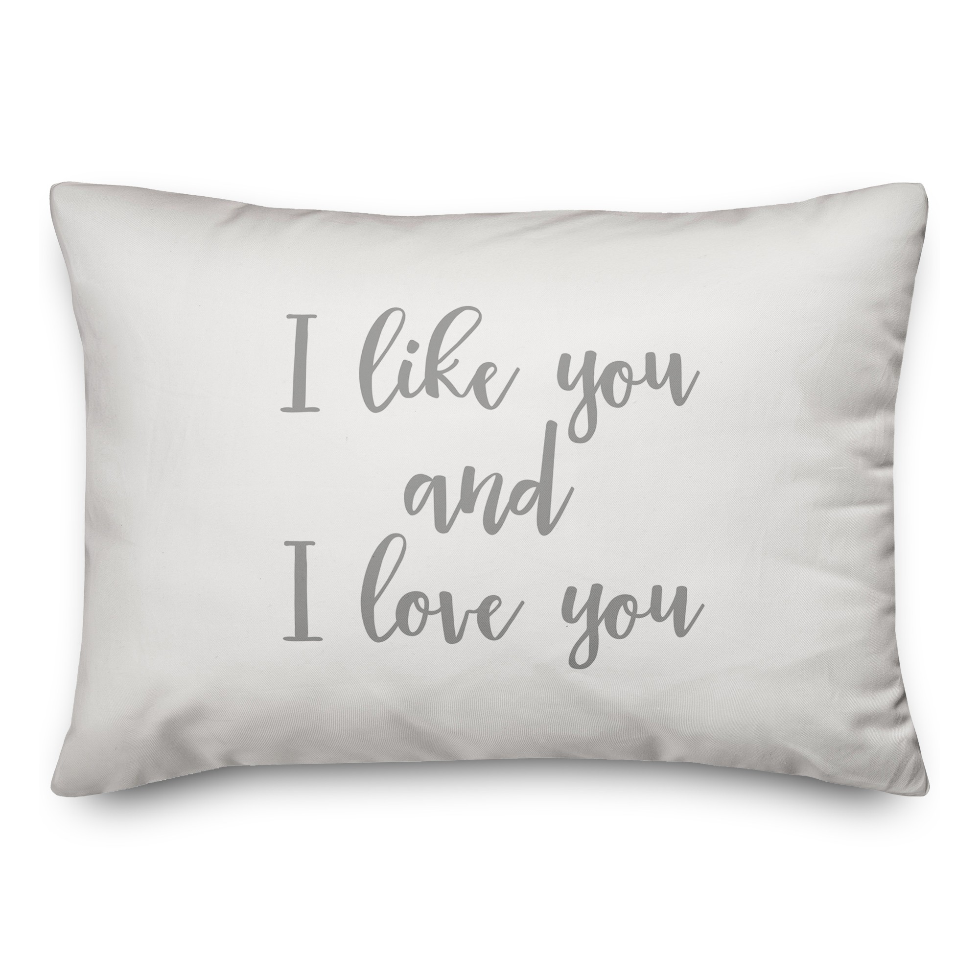 I Like You & I Love You  Pillow