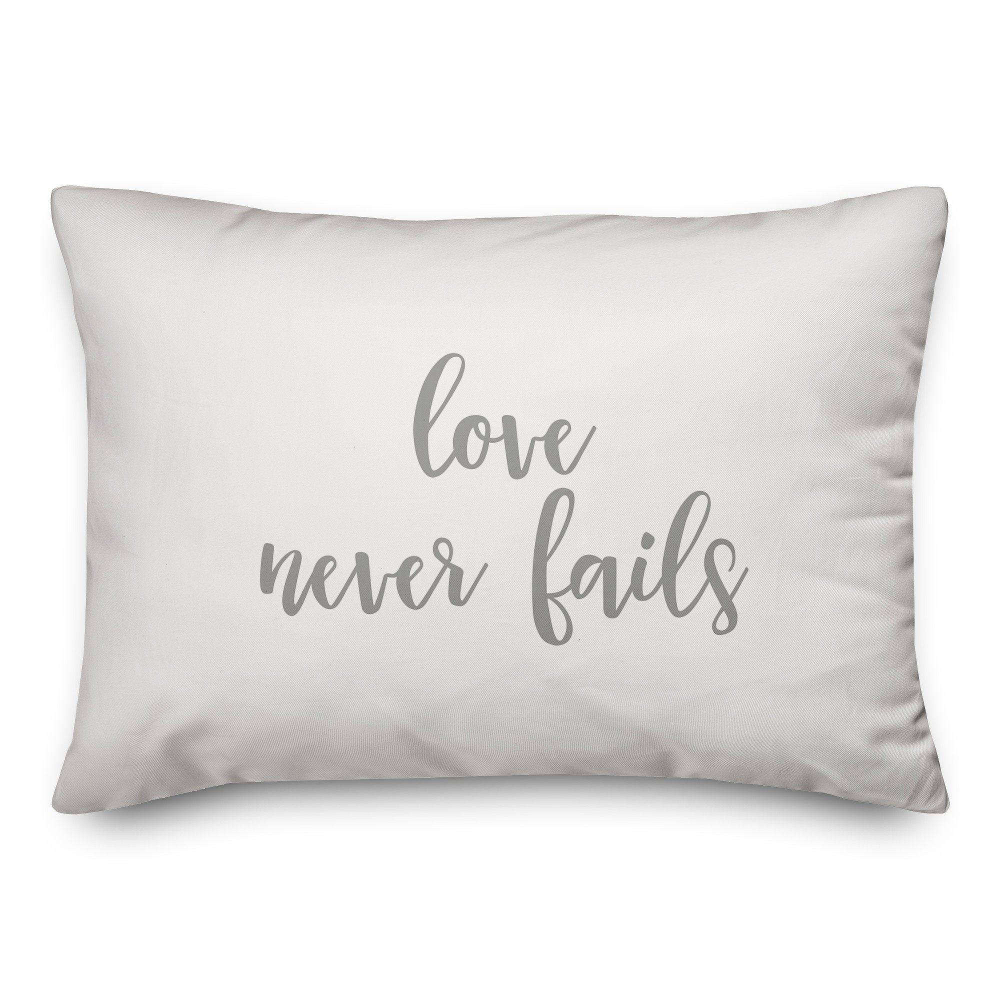 Love Never Fails  Pillow