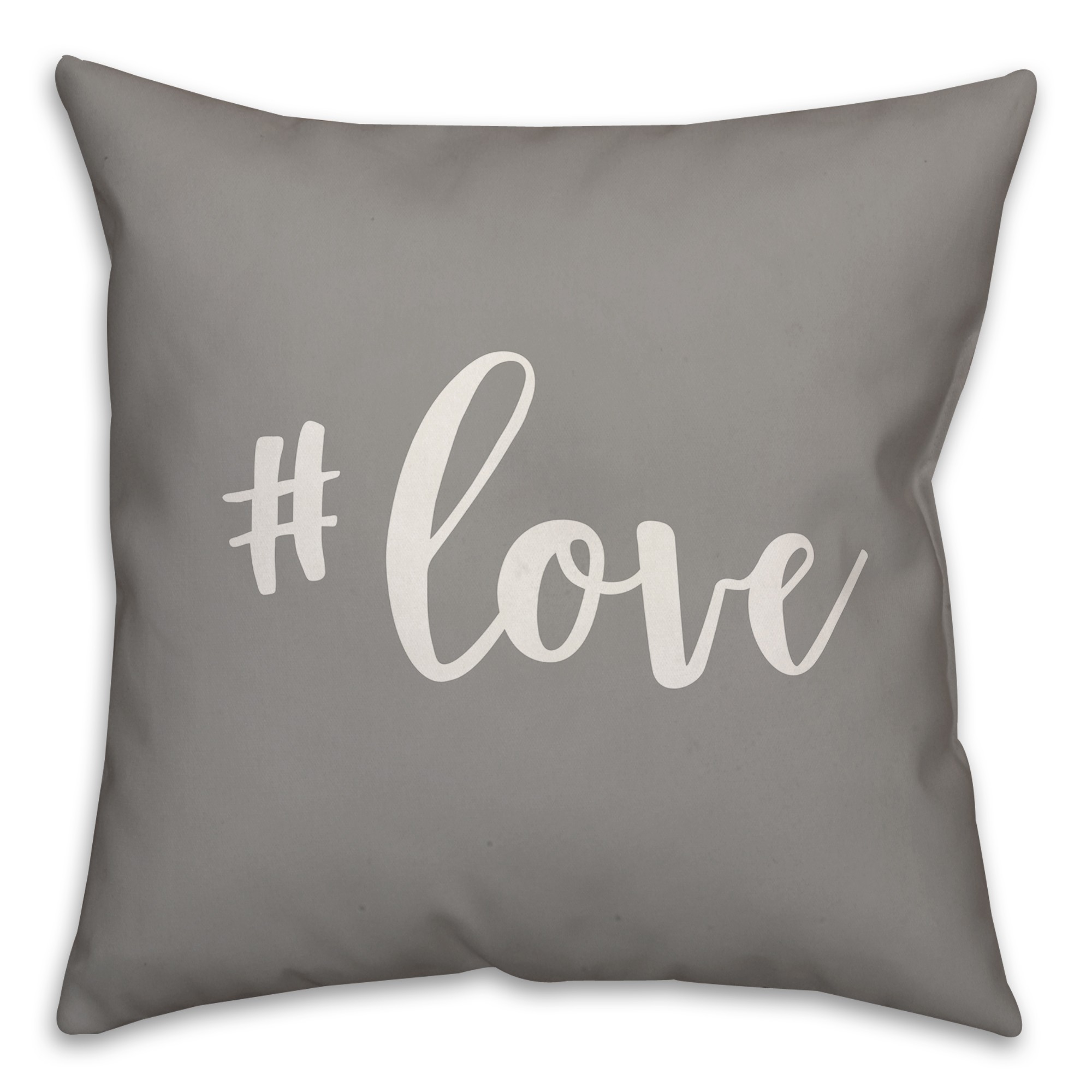 Hashtag Love 16x16 Spun Poly Pillow Cover