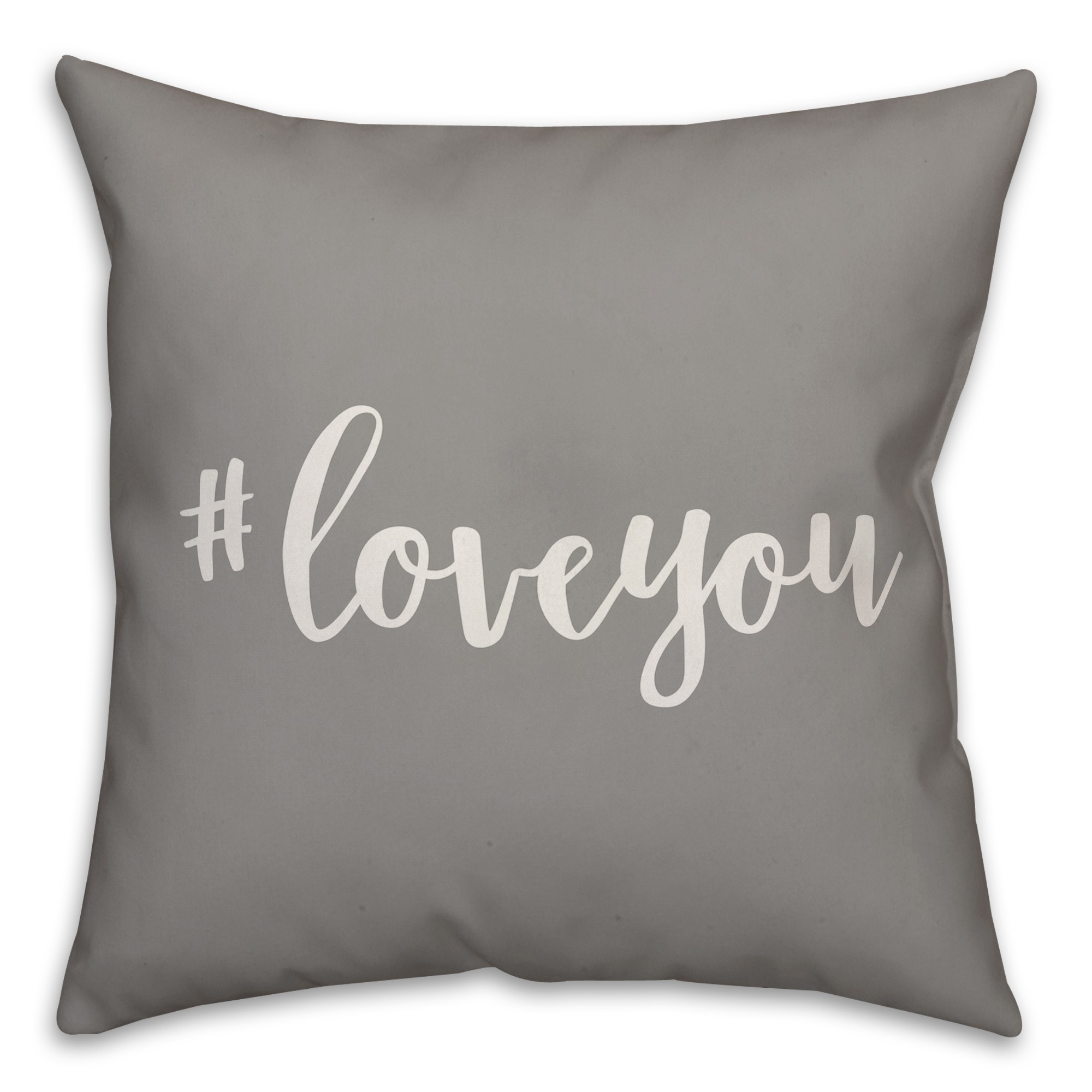 Hashtag Love You 16x16 Spun Poly Pillow Cover