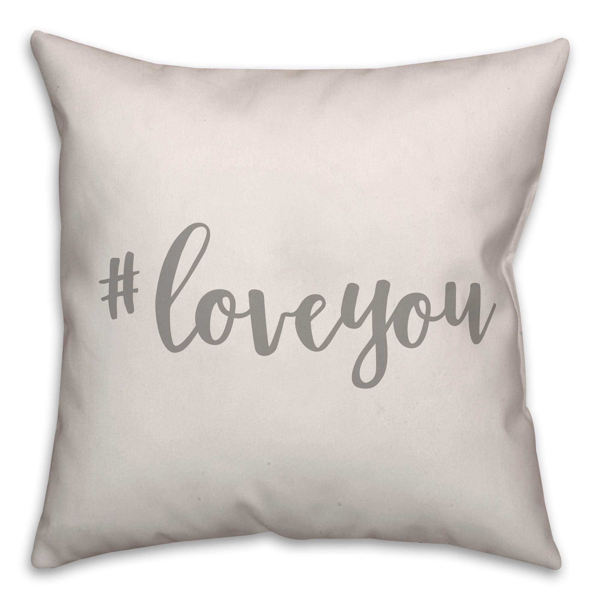 Hashtag Love You 16x16 Spun Poly Pillow Cover