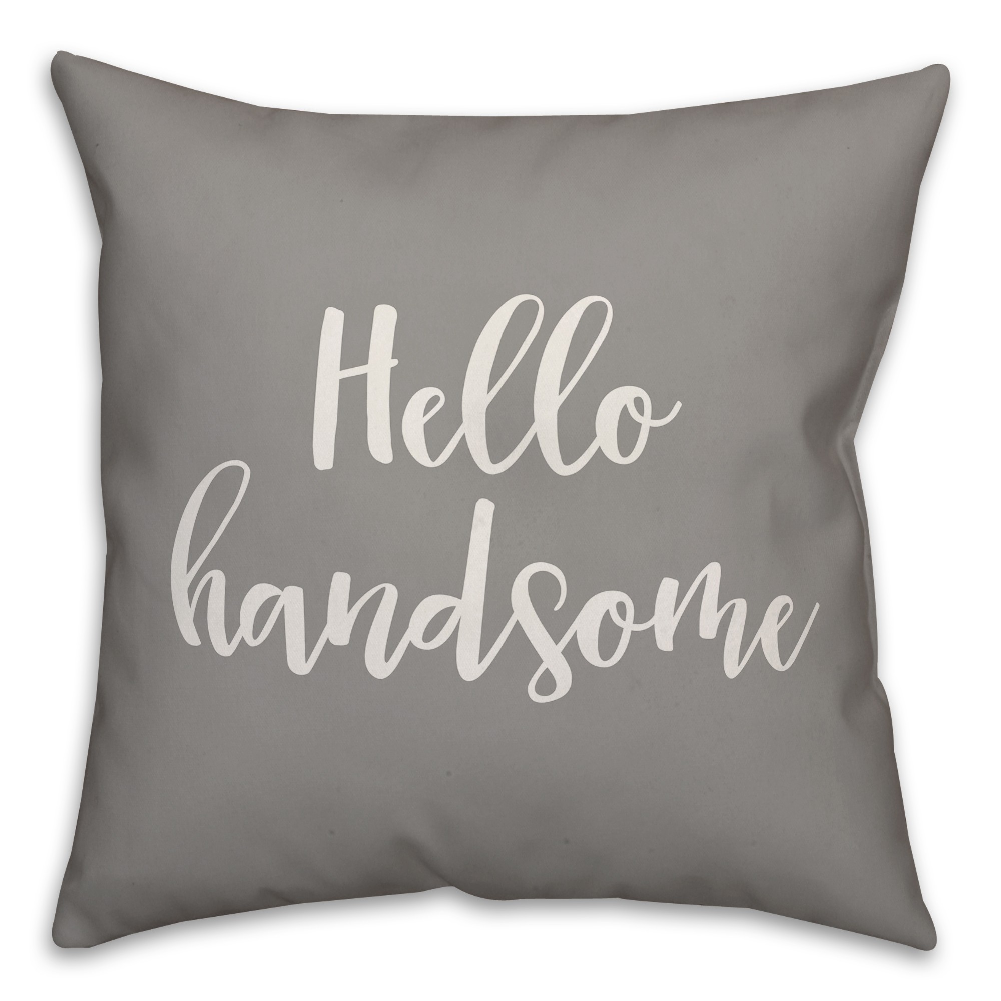 Hello Handsome 16x16 Spun Poly Pillow Cover