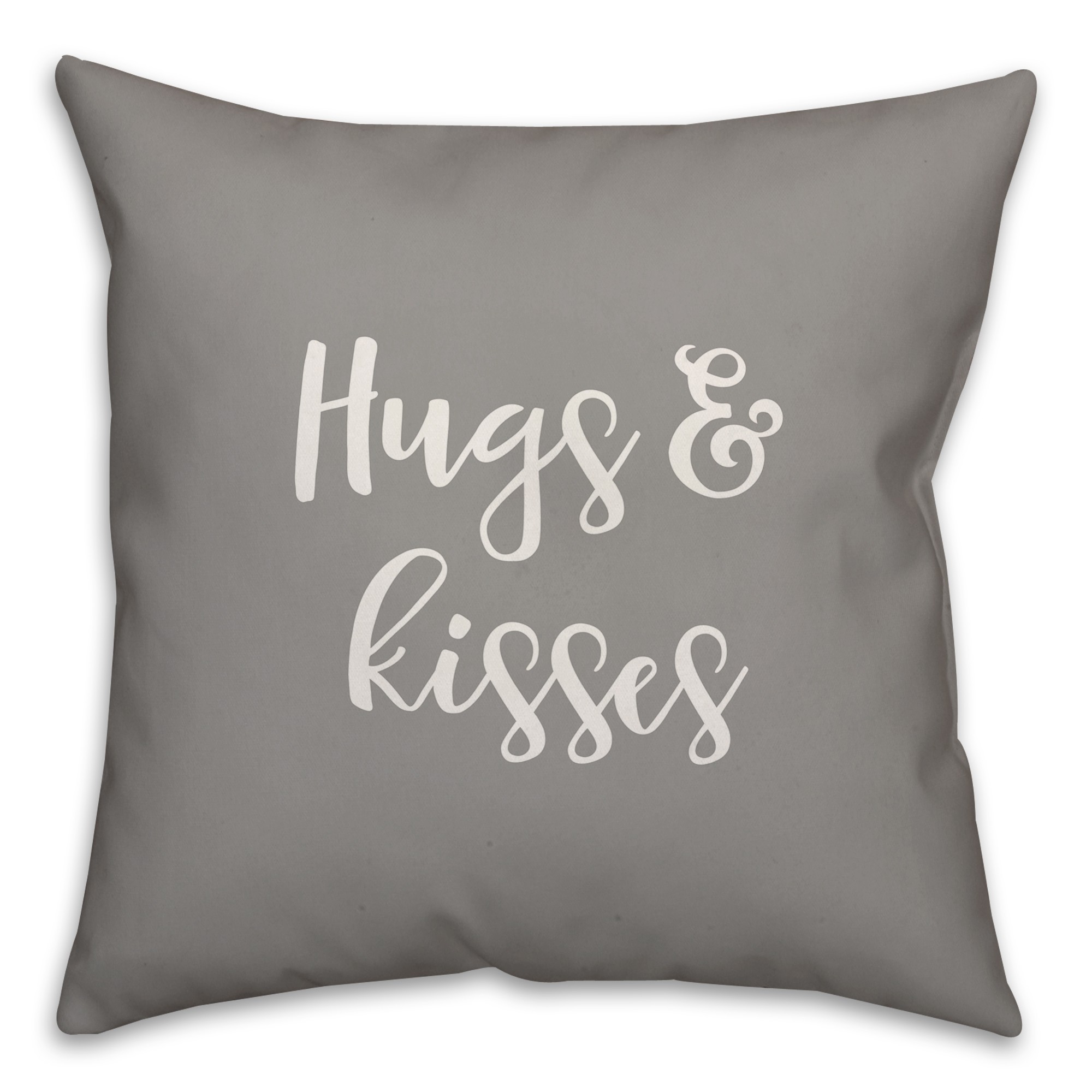 Hugs & Kisses 16x16 Spun Poly Pillow Cover