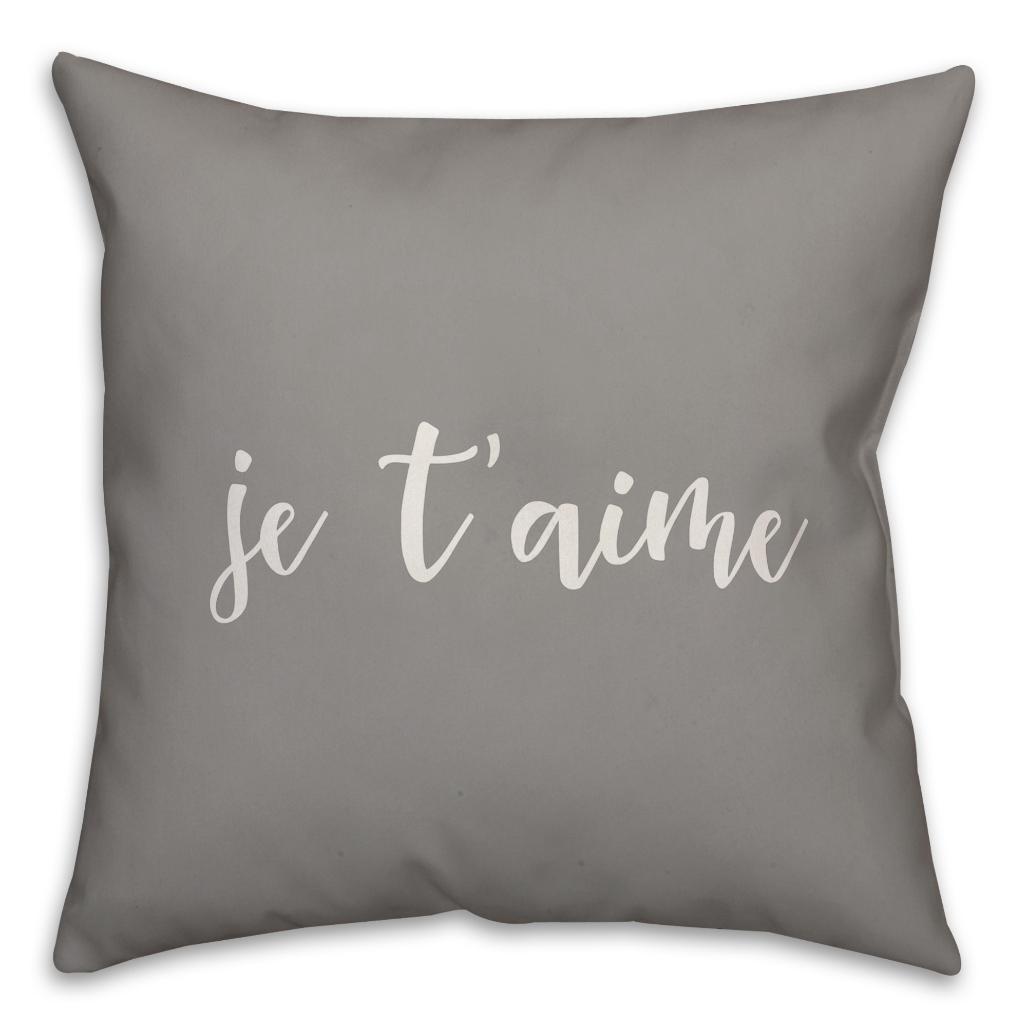 Je T'Aime 16x16 Spun Poly Pillow Cover