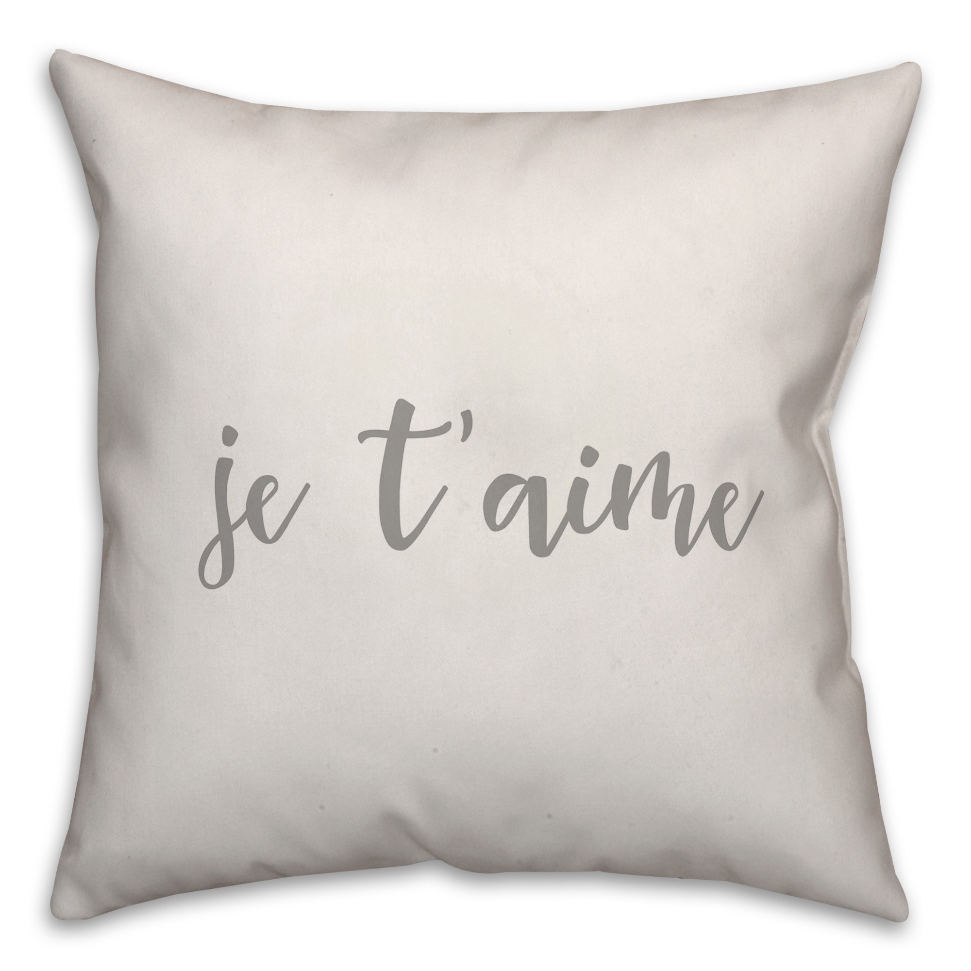 Je T'Aime 16x16 Spun Poly Pillow Cover
