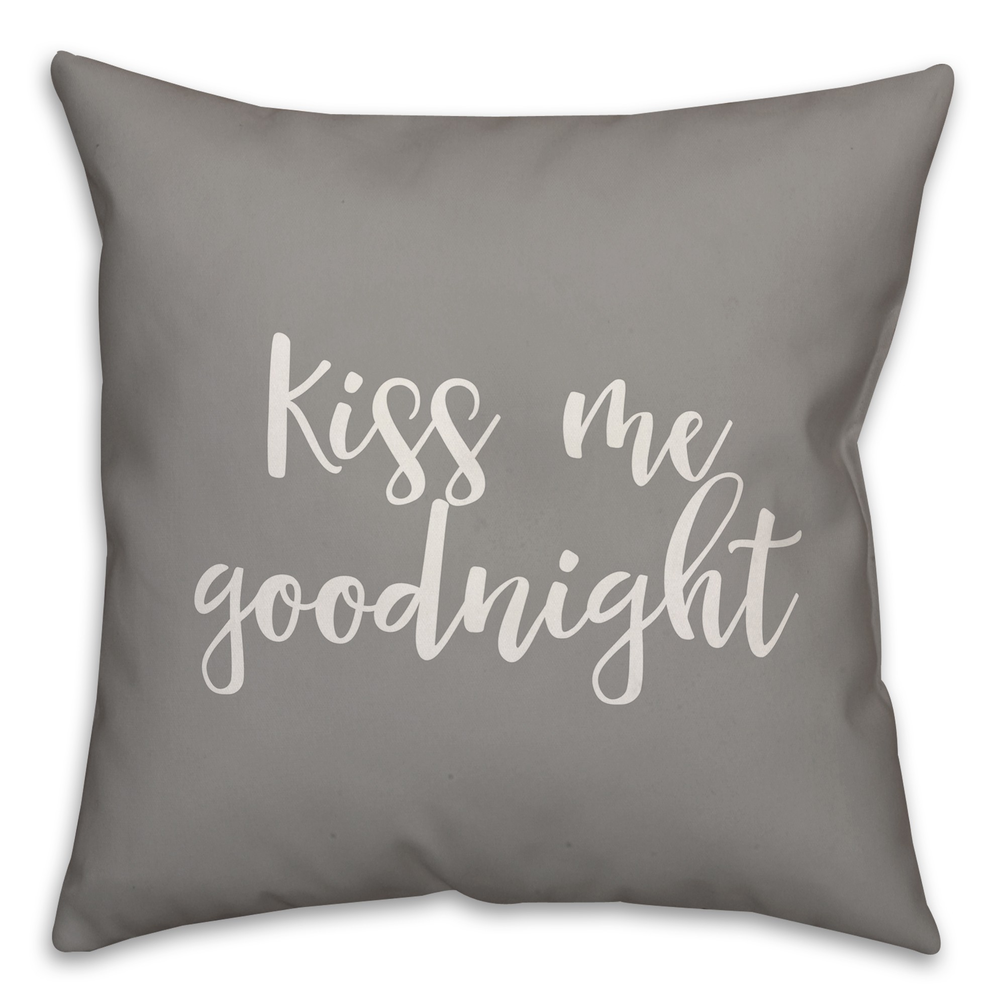 Kiss Me Goodnight 16x16 Spun Poly Pillow Cover