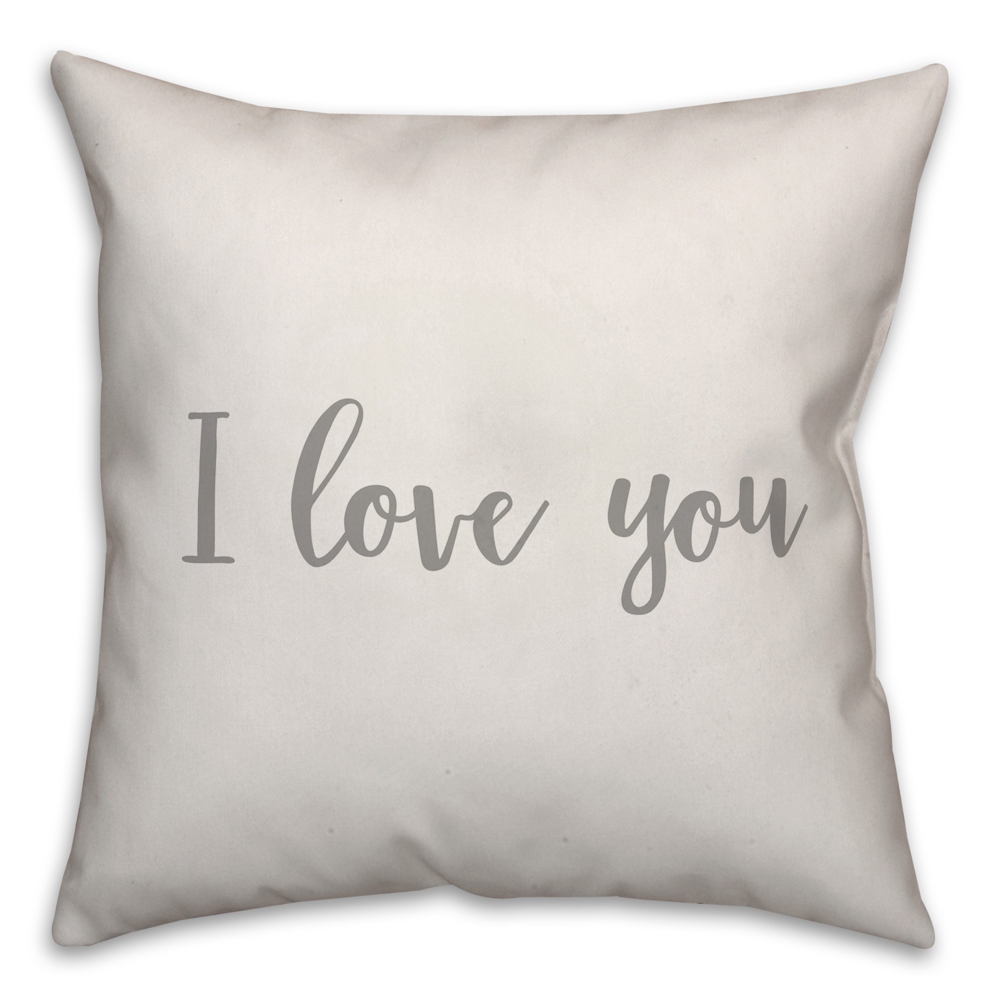 I Love You 16x16 Spun Poly Pillow Cover