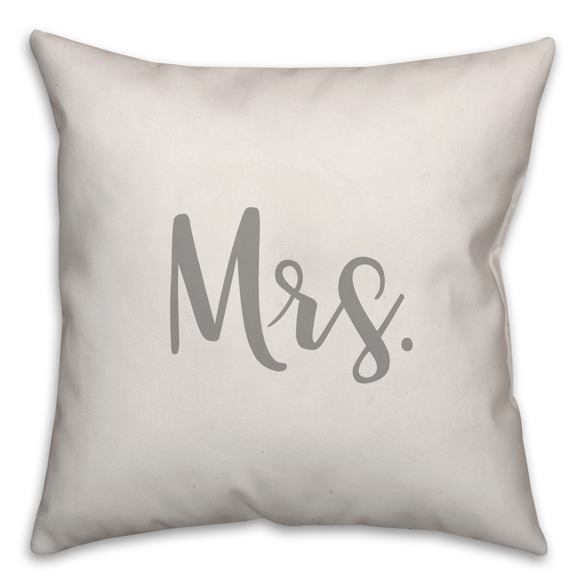 Mrs. 16x16 Spun Poly Pillow Cover